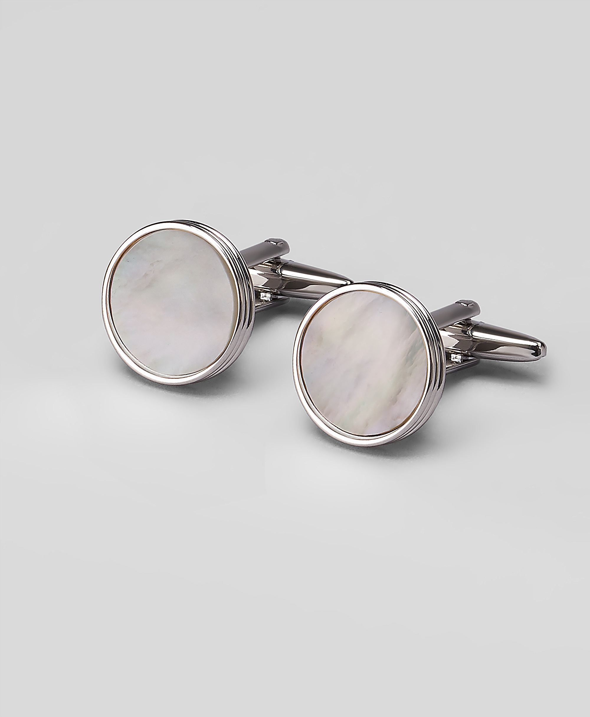 Комплект из запонок и пуговиц для рубашки под смокинг со вставкой из натурального камня