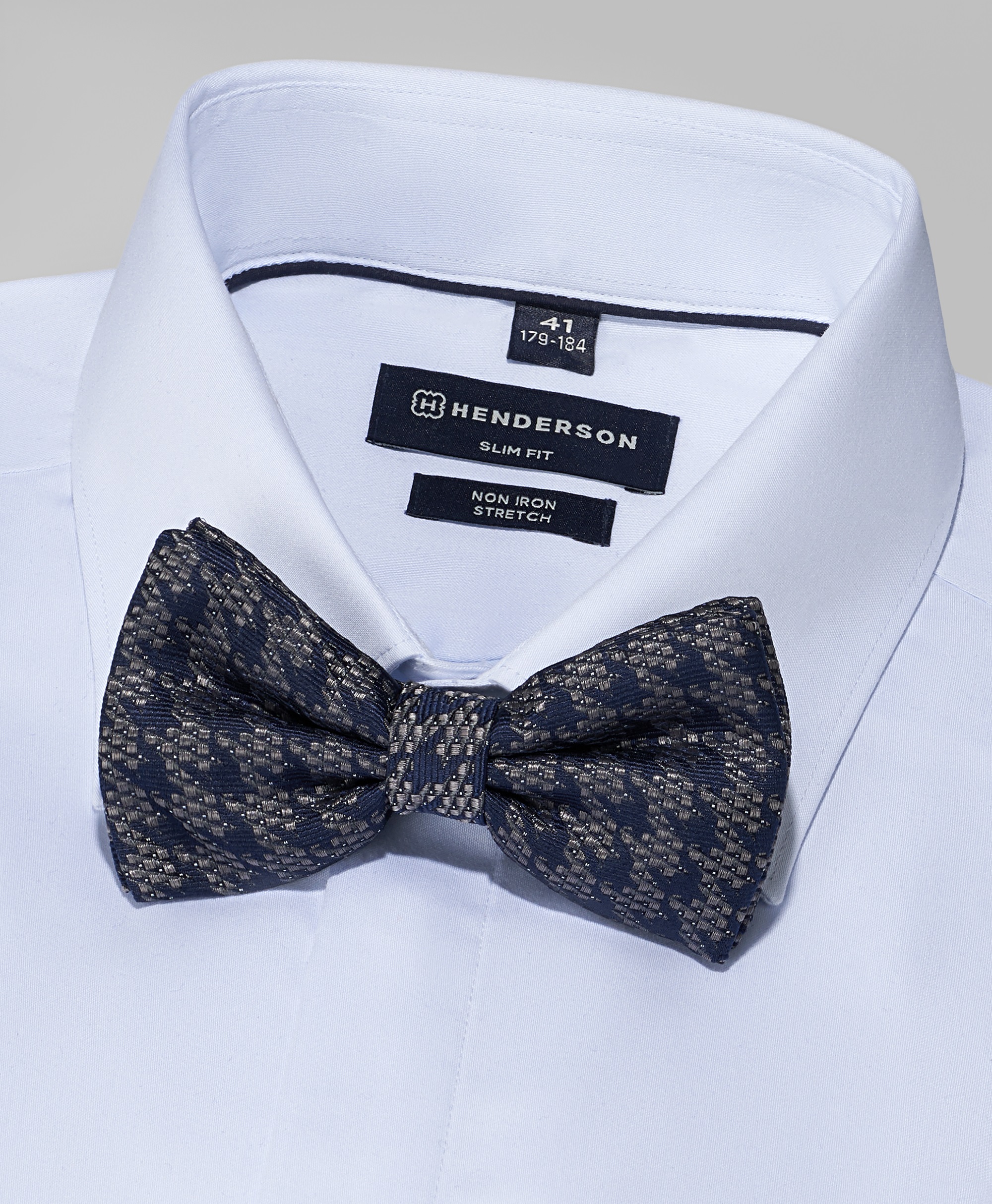 Галстук-бабочка шёлковый жаккардовый на застежке