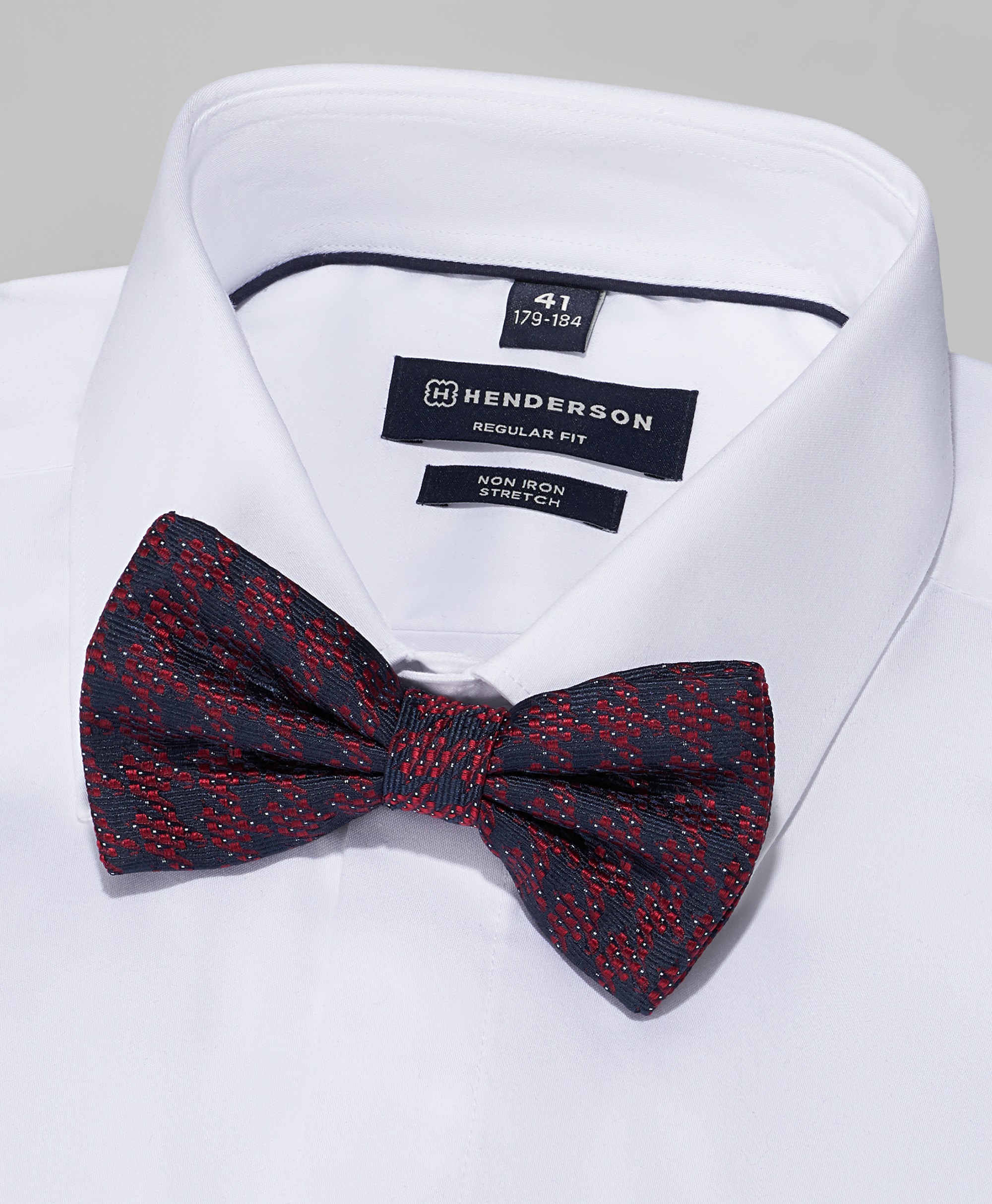 Галстук-бабочка шёлковый жаккардовый на застежке