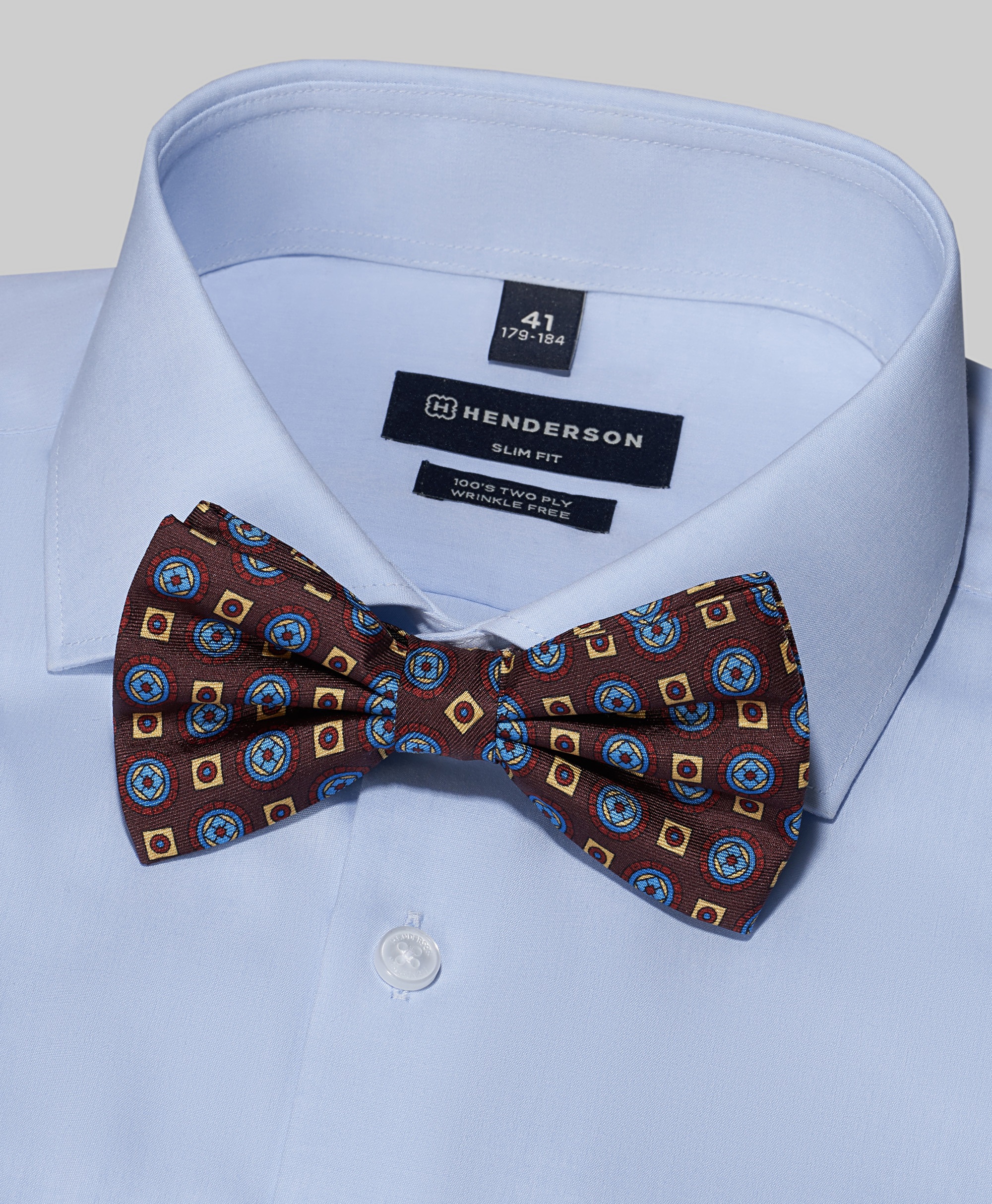 Галстук-бабочка шёлковый на застежке