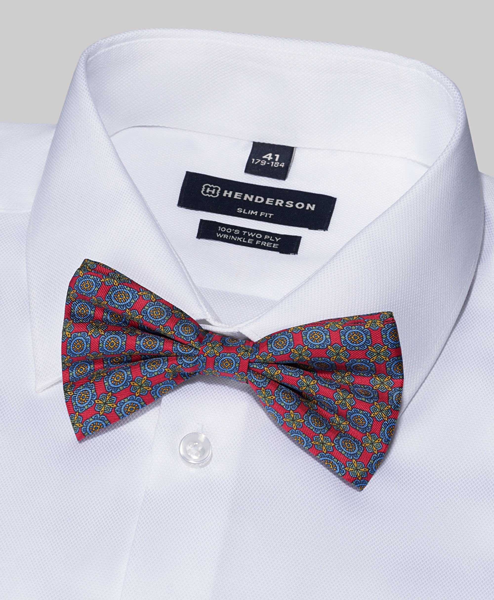 Галстук-бабочка шёлковый на застежке