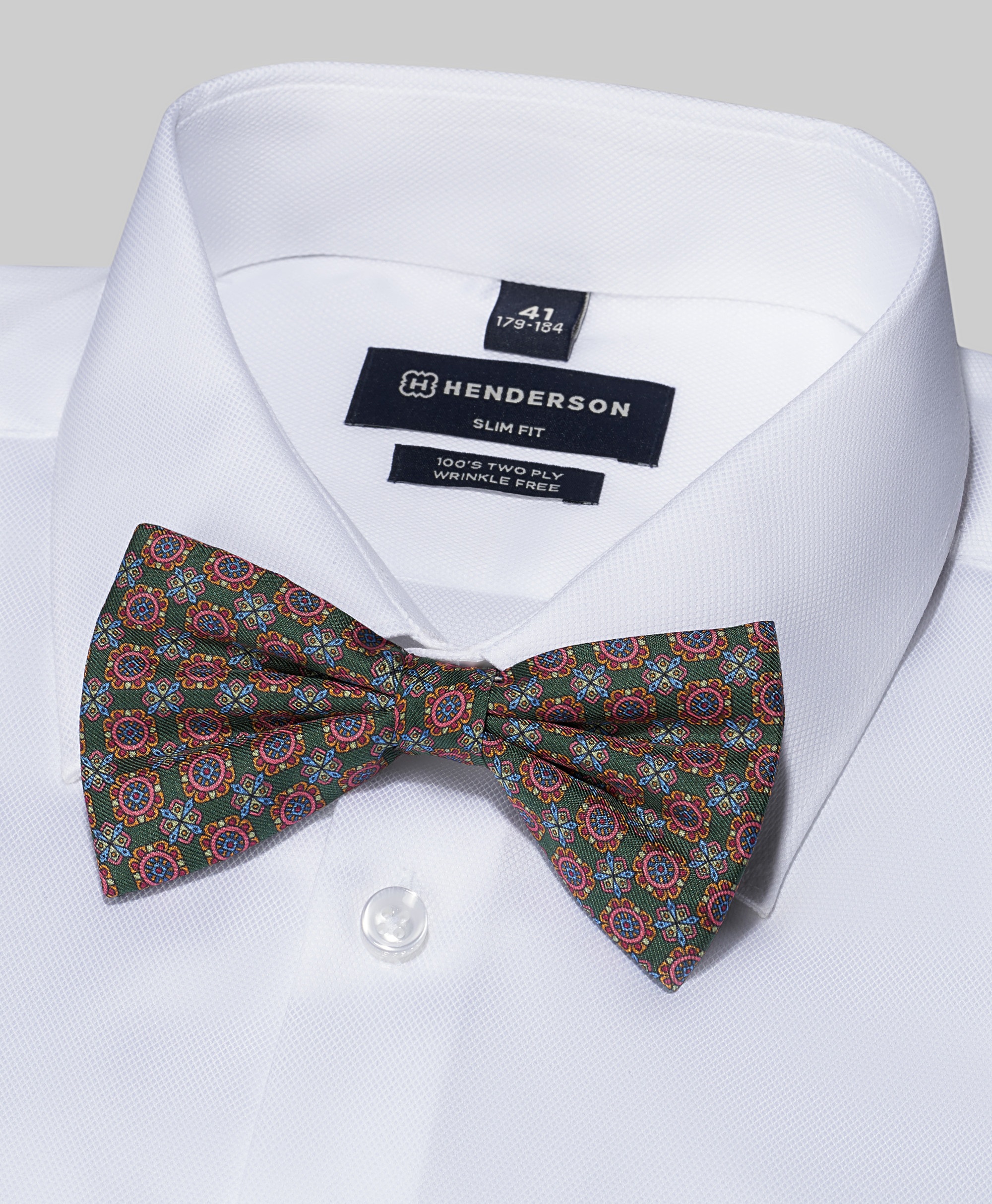 Галстук-бабочка шёлковый жаккардовый на застежке