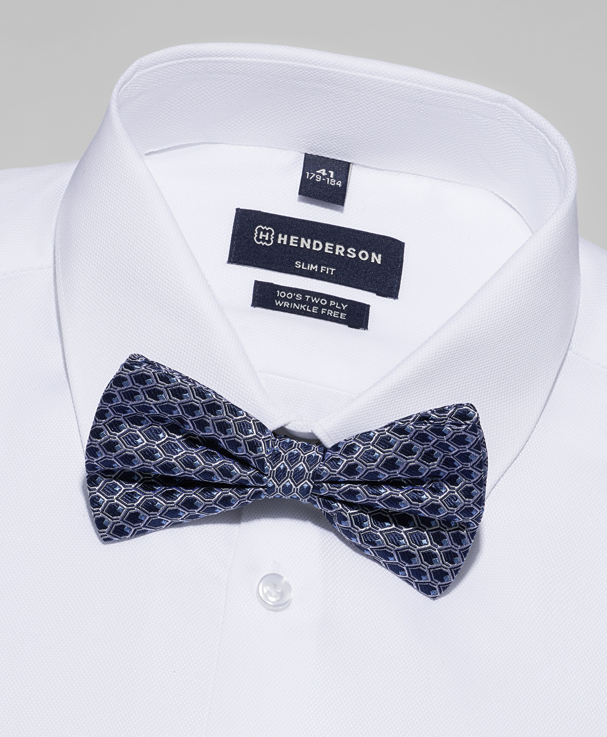 Галстук-бабочка шёлковый жаккардовый на застежке