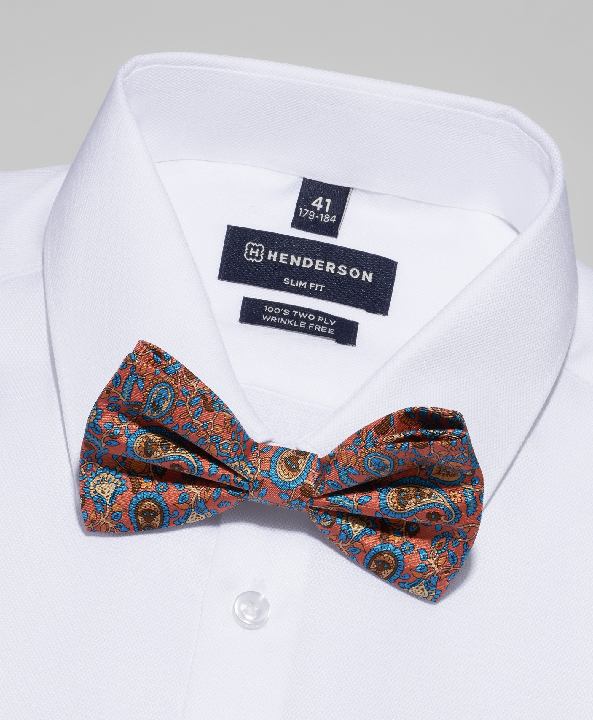 Галстук-бабочка шёлковый на застежке