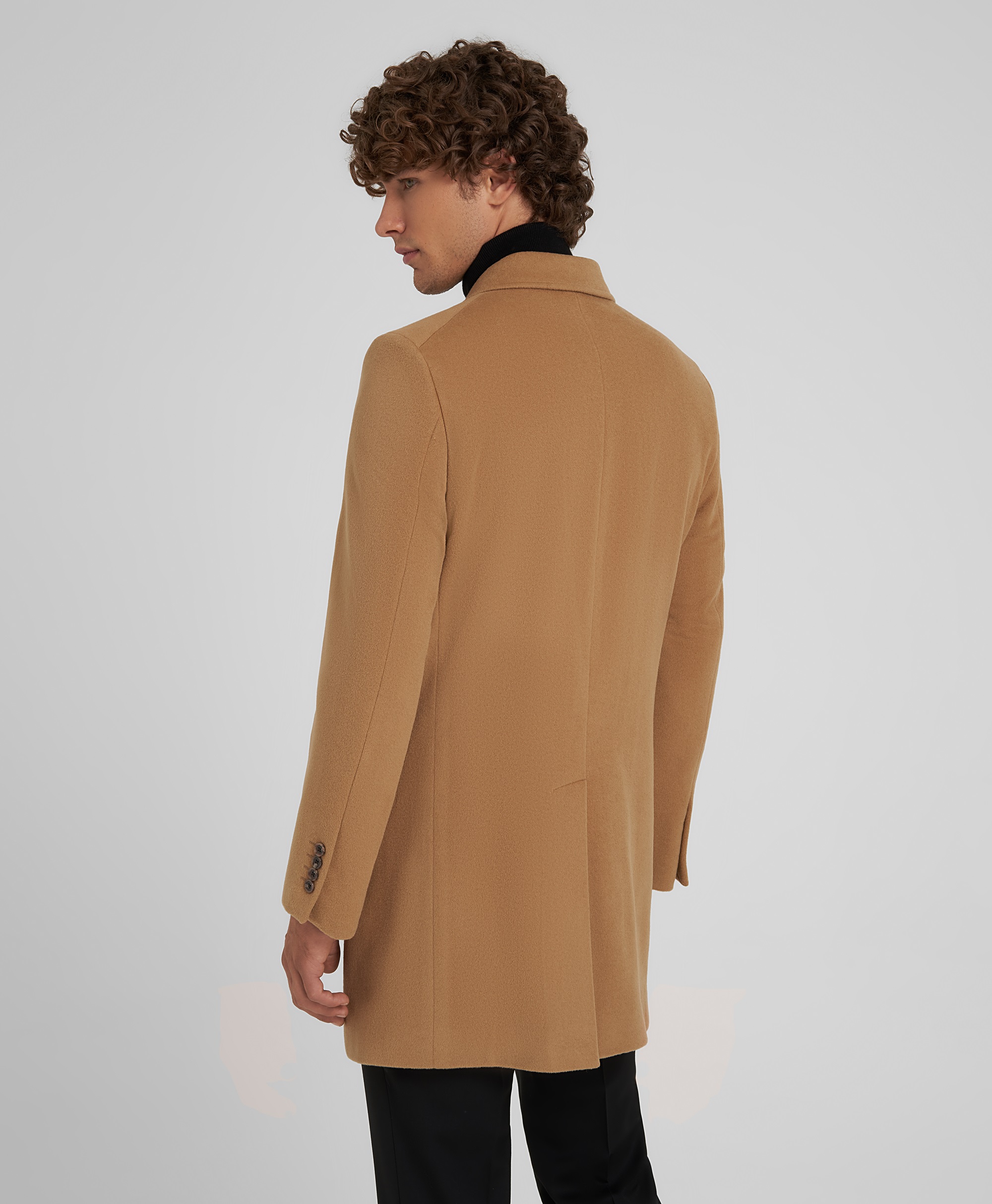 Пальто из шерсти и кашемира с водоотталкивающей обработкой