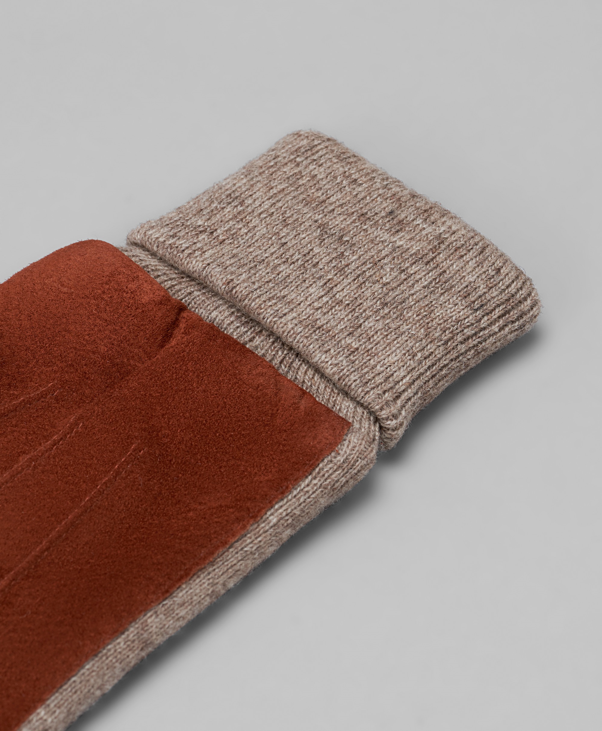 Перчатки кожаные на подкладке из искусственного меха, с функцией I-Touch