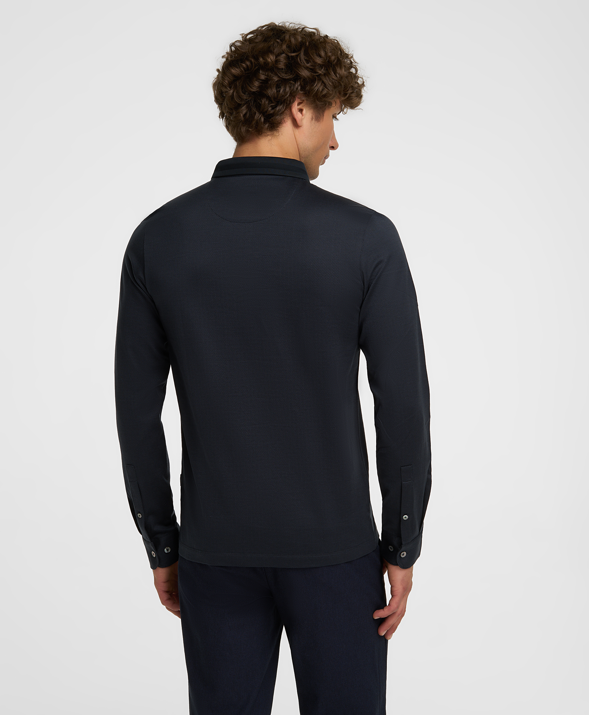 Рубашка-поло, полуприлегающий силуэт