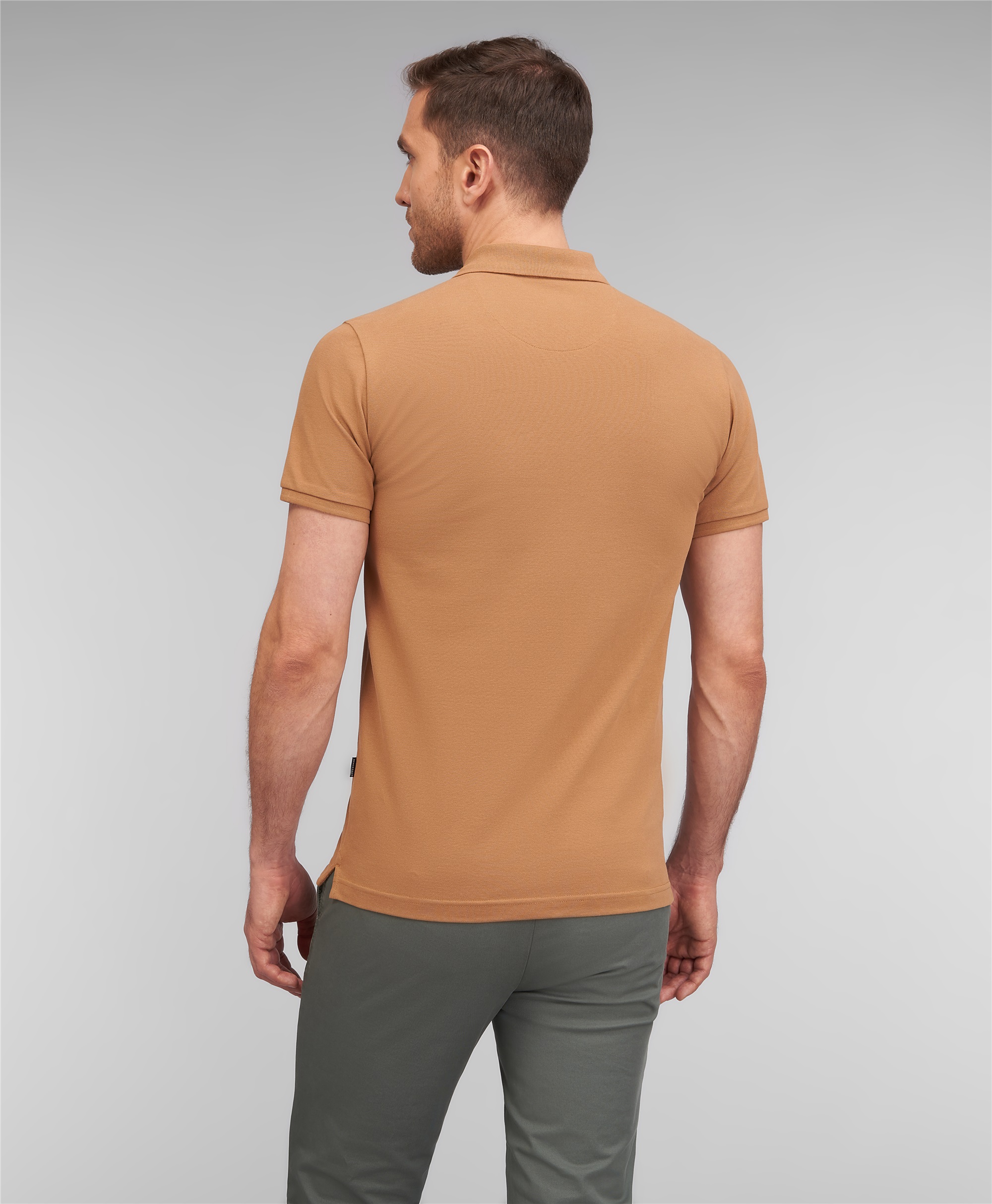 Рубашка-поло, полуприлегающий силуэт