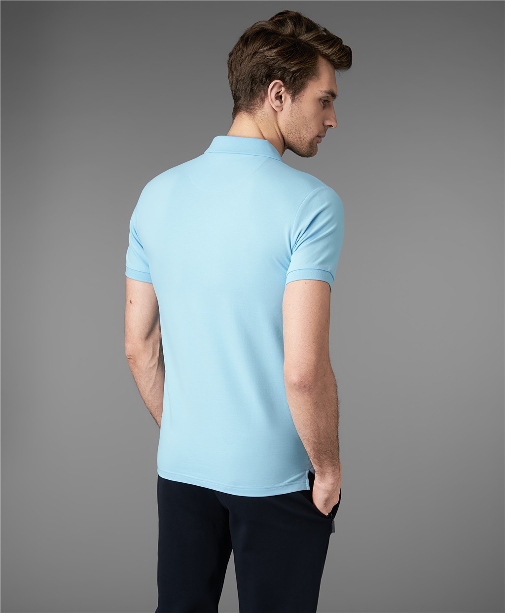 Рубашка-поло, полуприлегающий силуэт