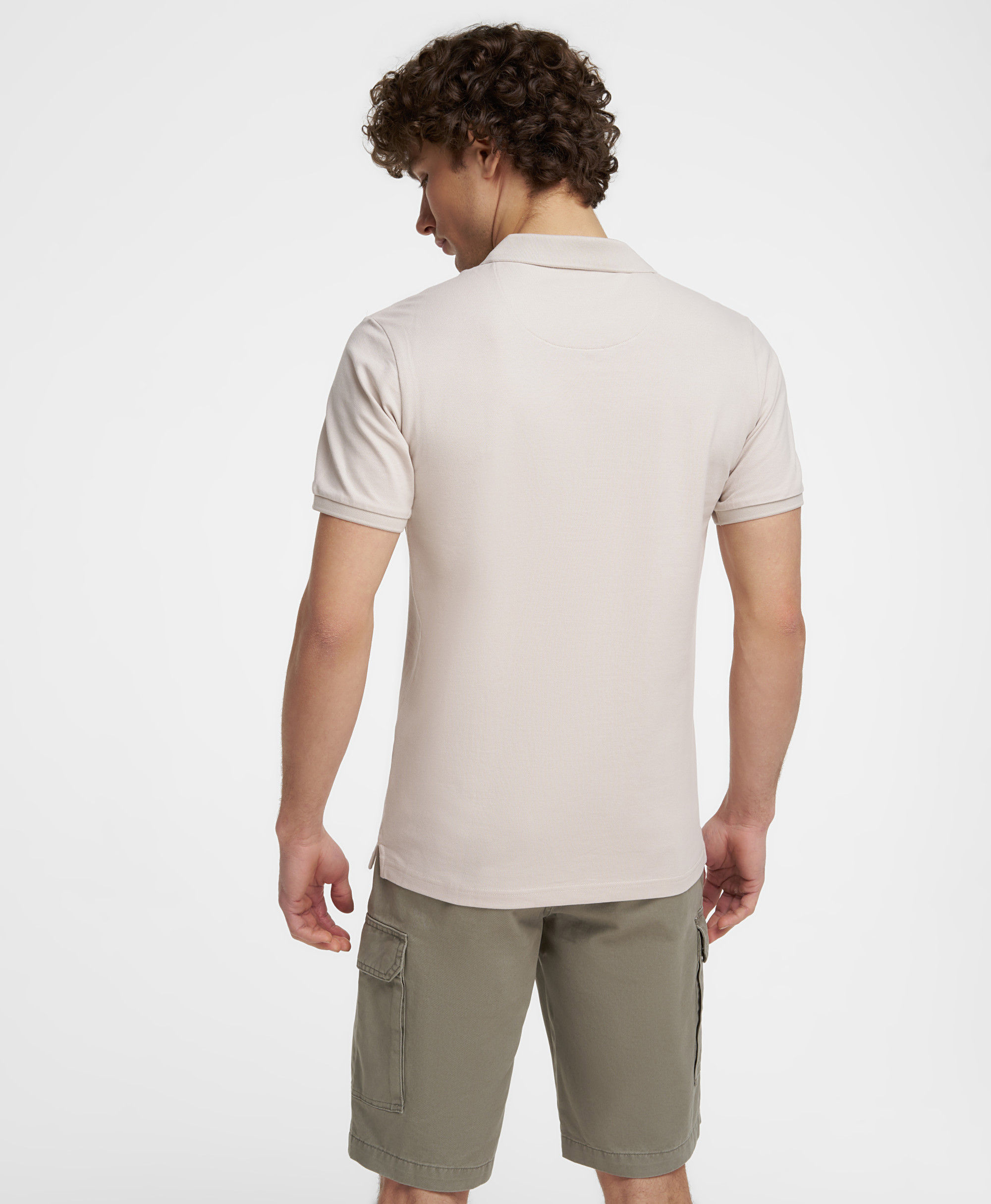 Рубашка-поло, полуприлегающий силуэт