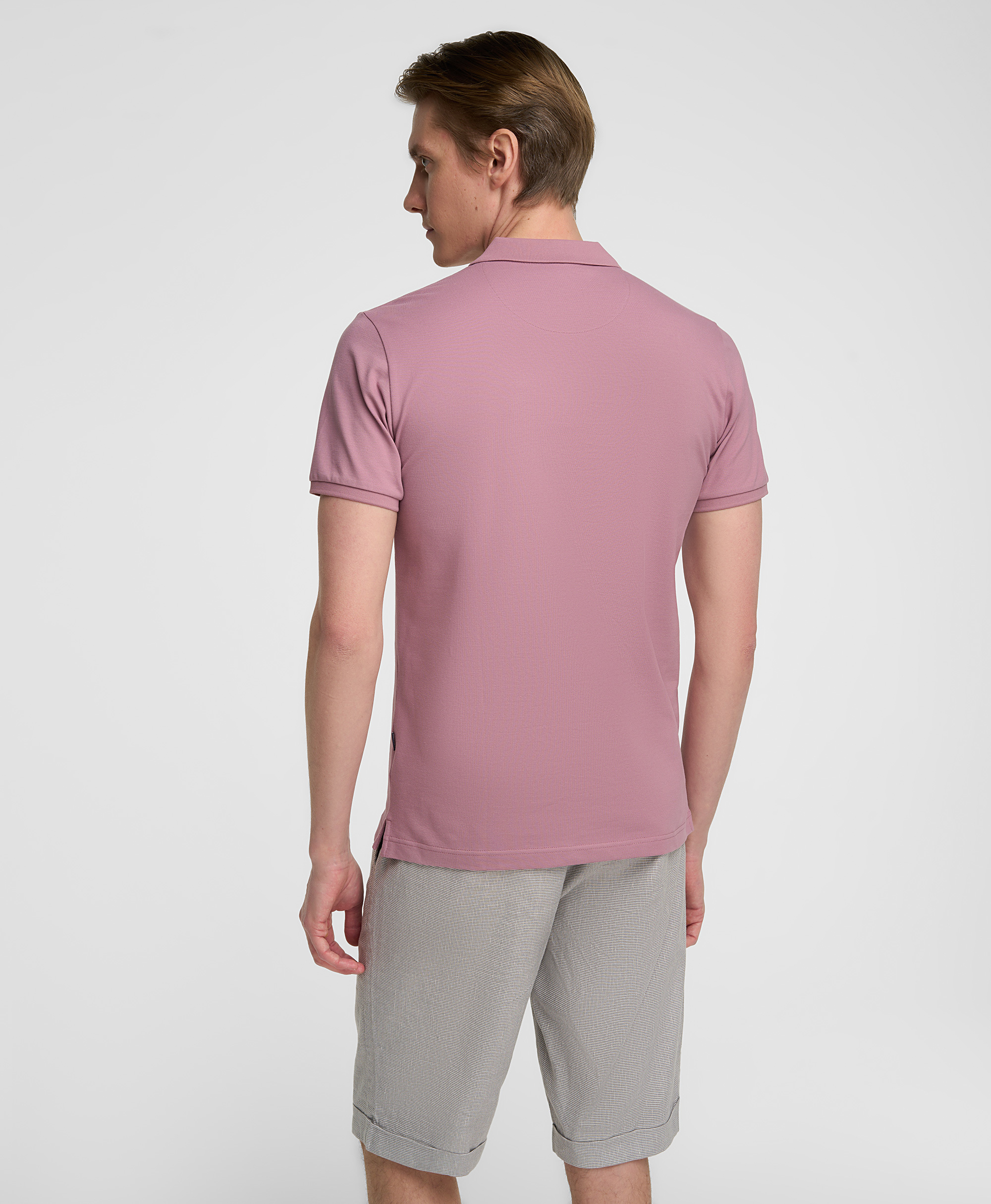 Рубашка-поло, полуприлегающий силуэт