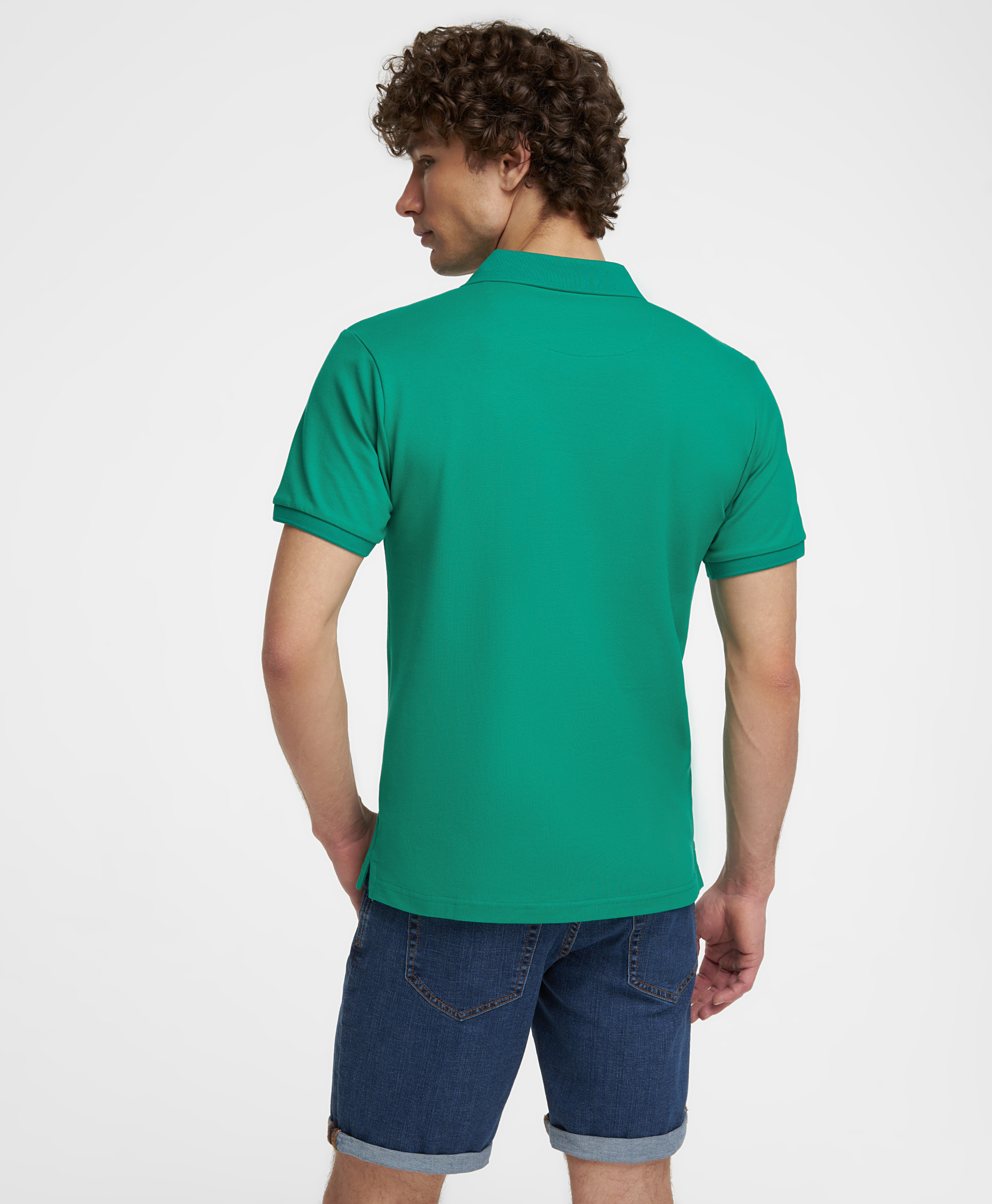 Рубашка-поло, полуприлегающий силуэт