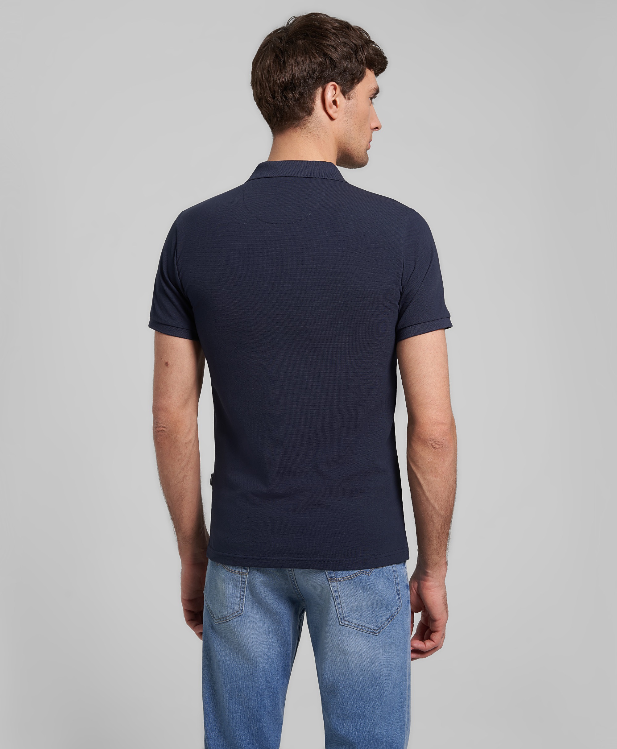 Рубашка-поло, полуприлегающий силуэт