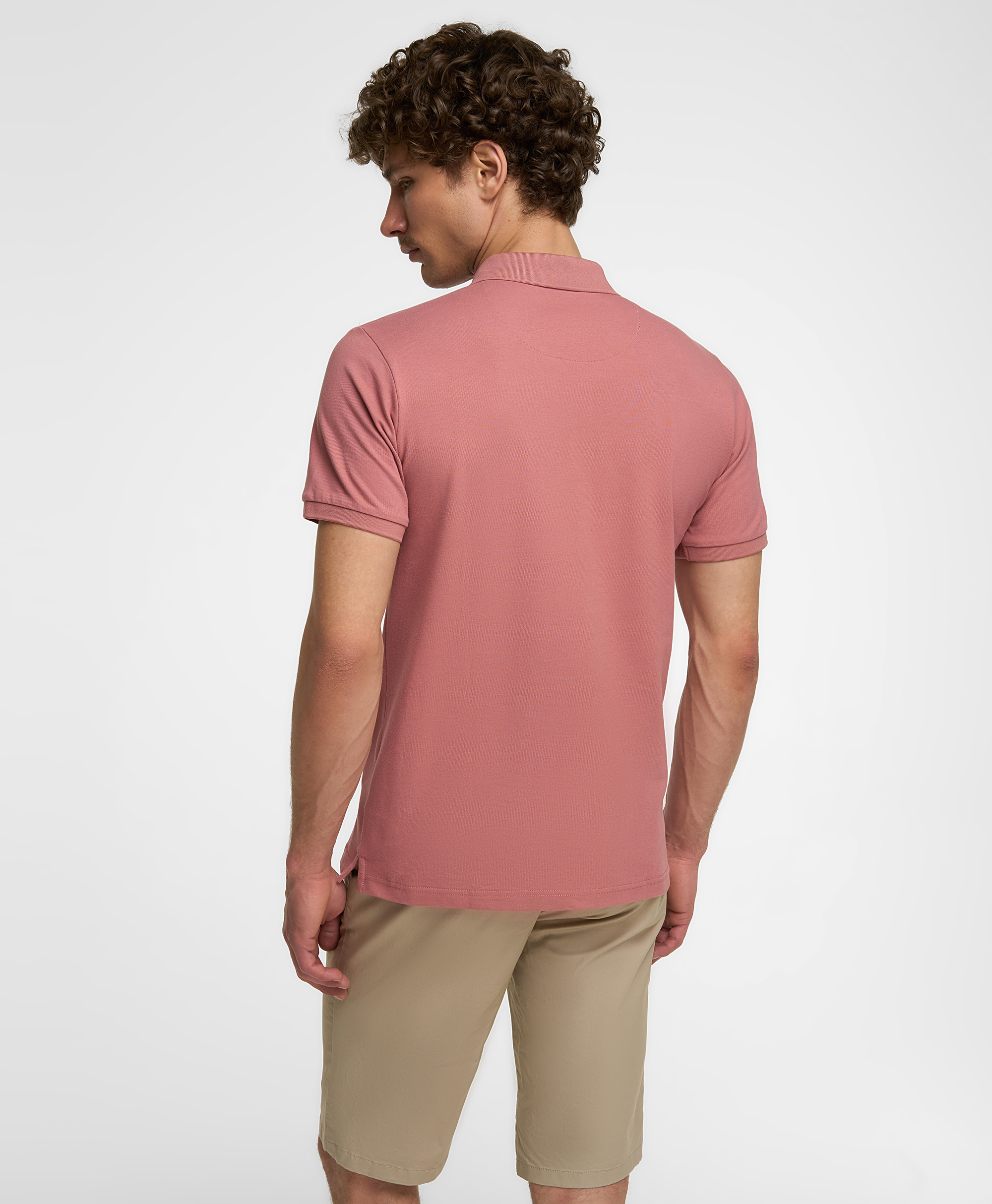 Рубашка-поло, полуприлегающий силуэт