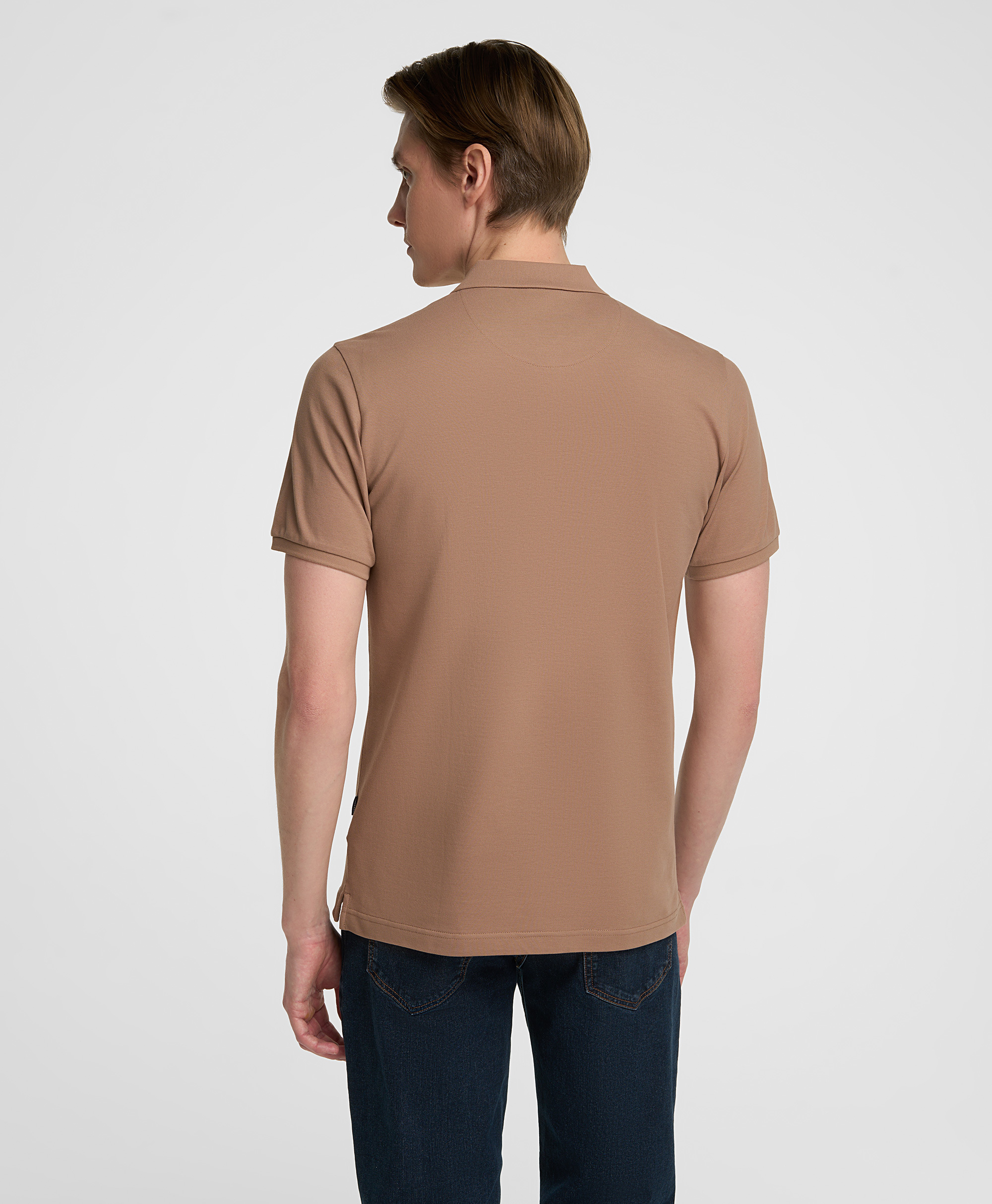 Рубашка-поло, полуприлегающий силуэт