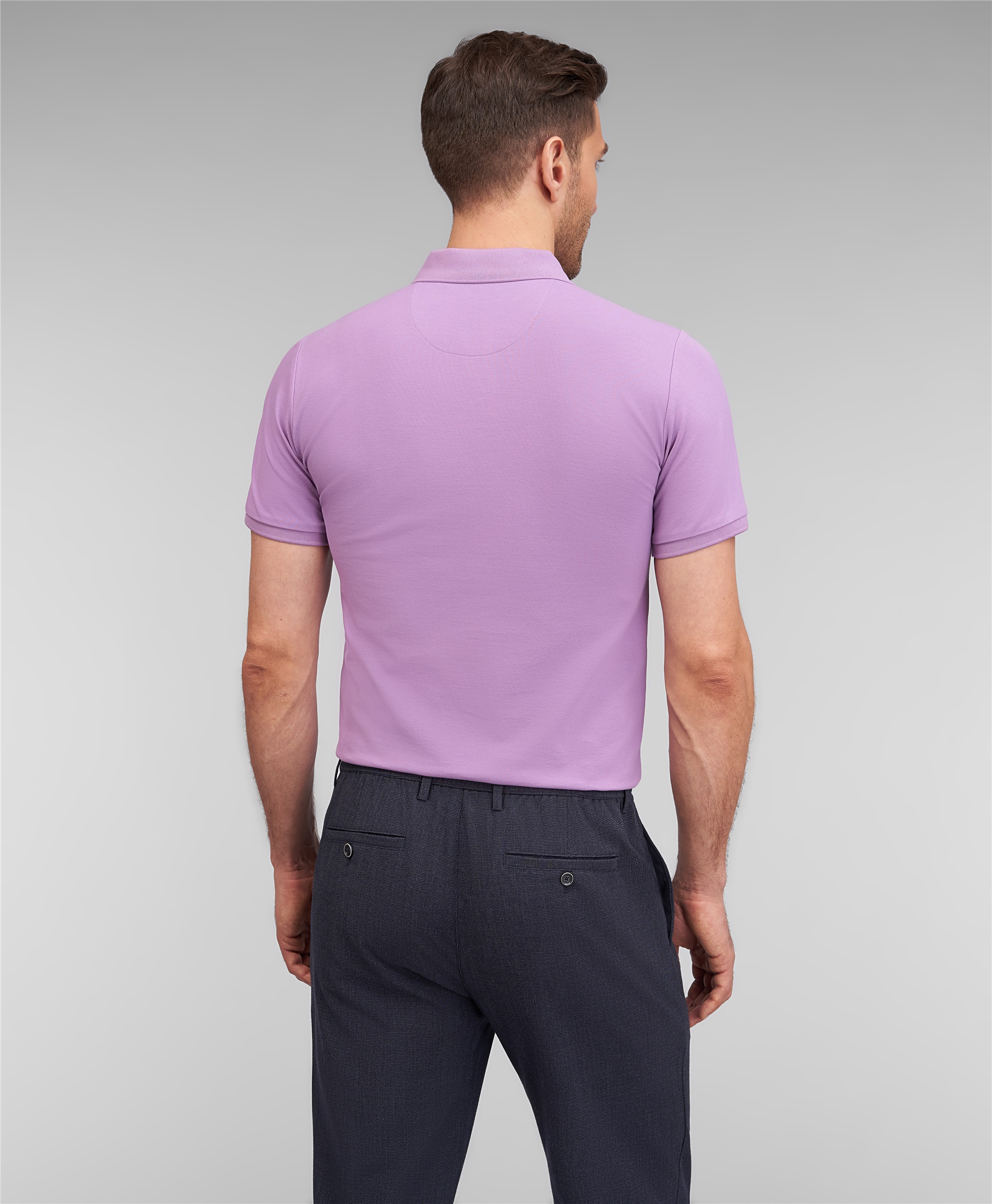 Рубашка-поло, полуприлегающий силуэт