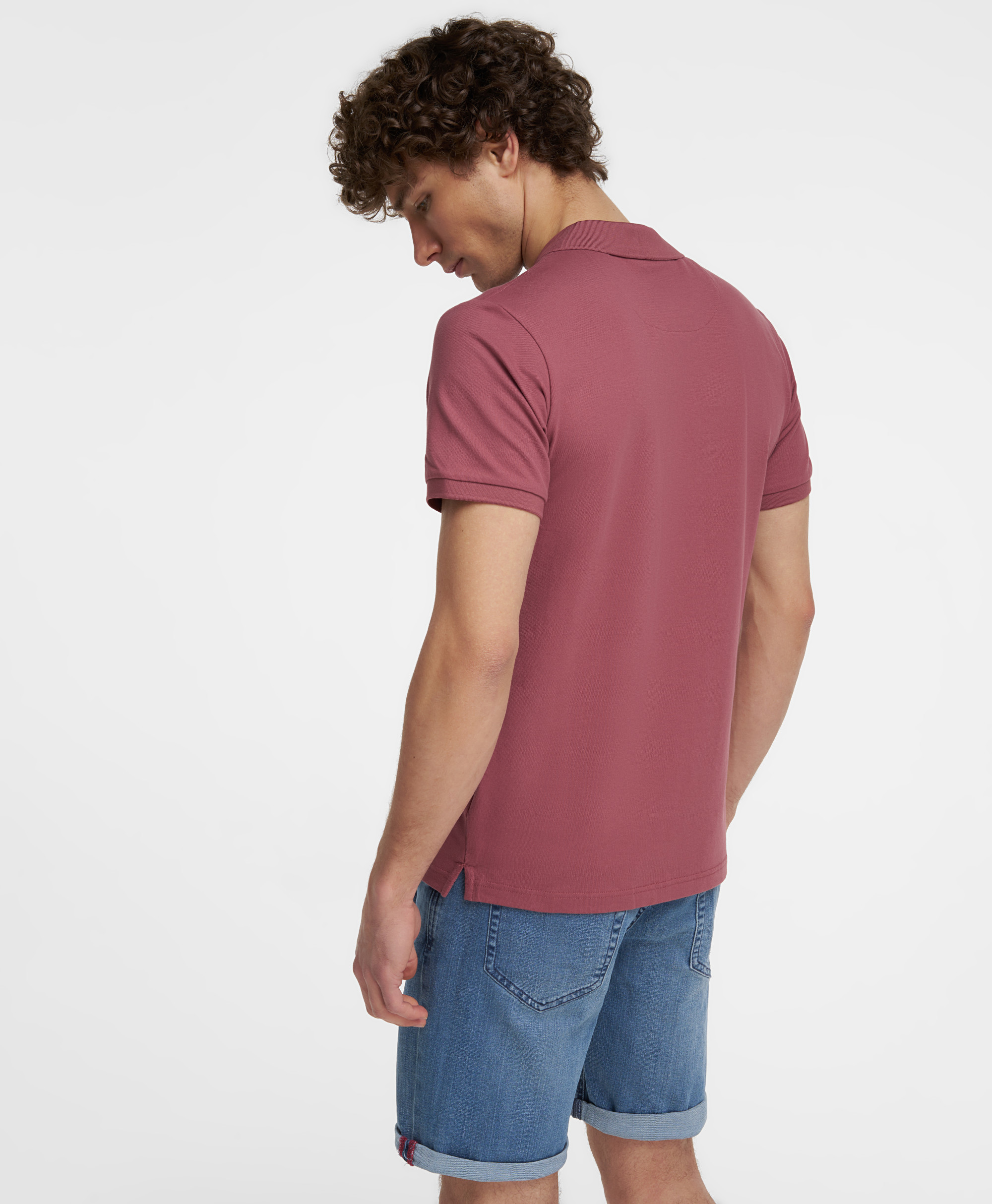 Рубашка-поло, полуприлегающий силуэт