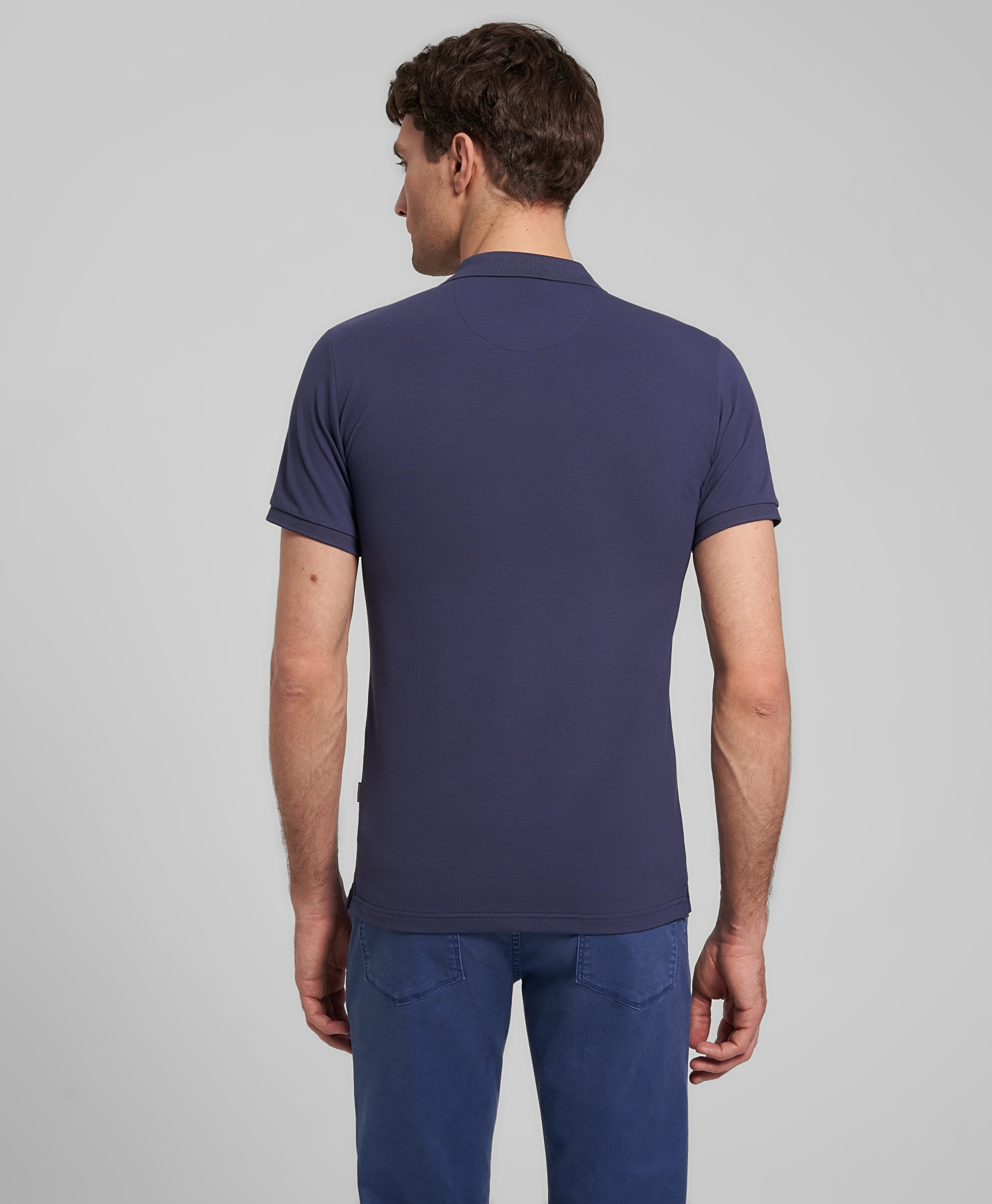 Рубашка-поло, полуприлегающий силуэт