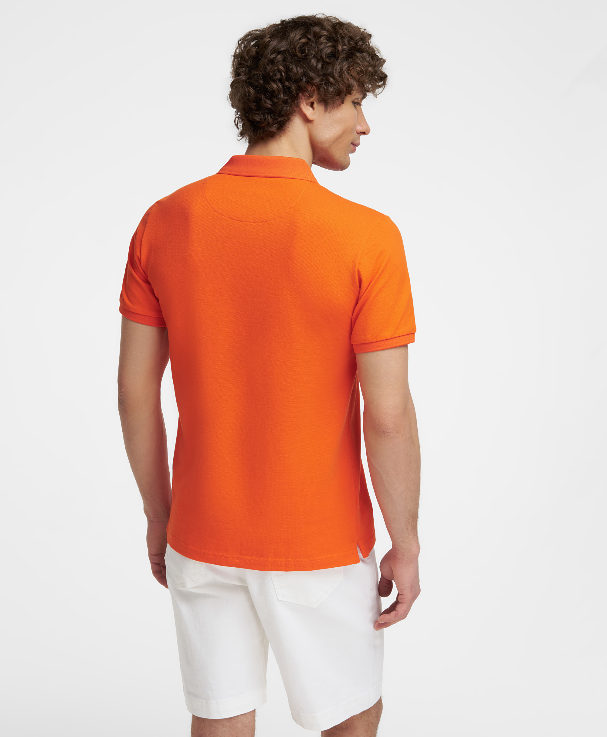 Рубашка-поло, полуприлегающий силуэт