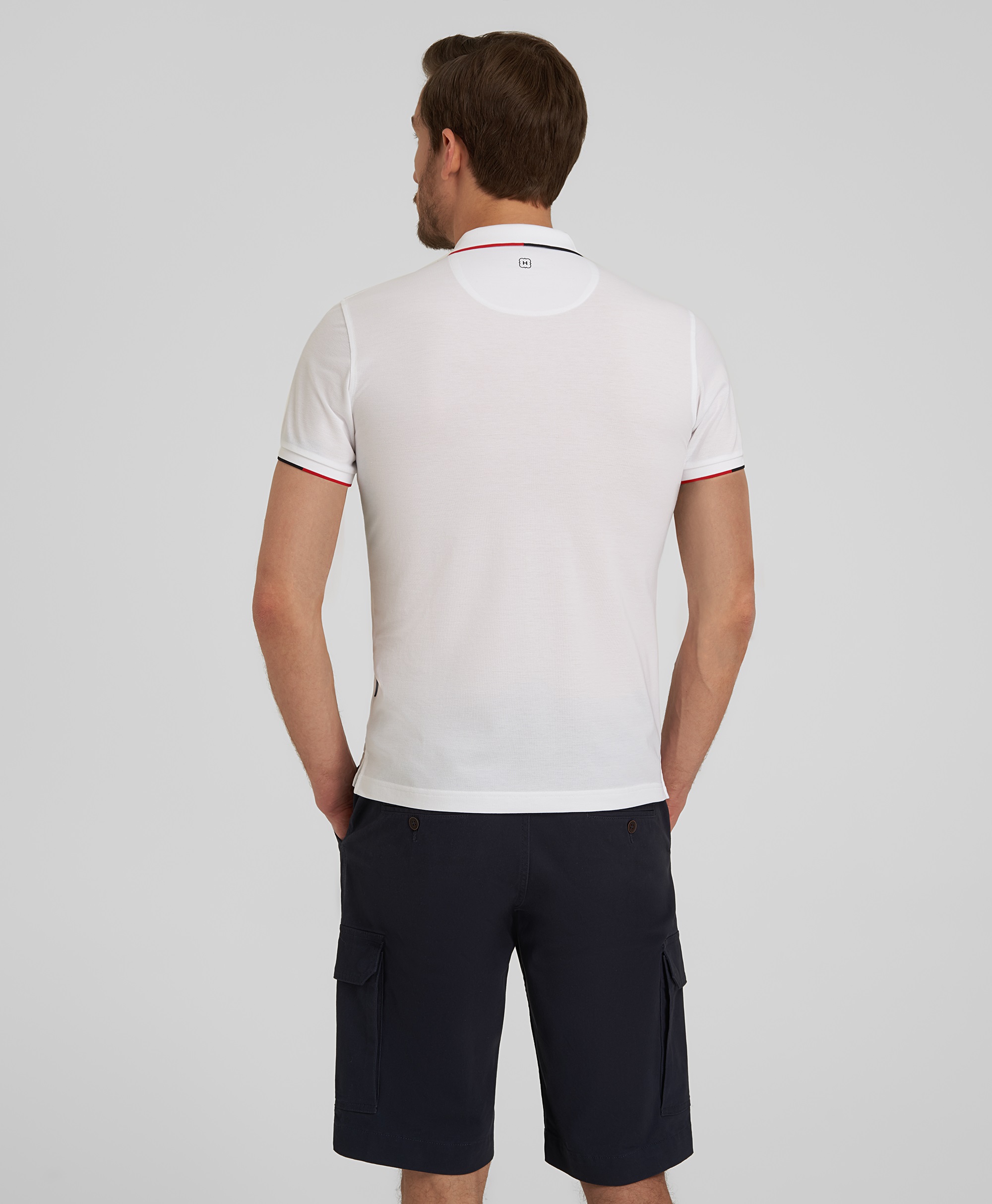 Рубашка-поло, полуприлегающий силуэт