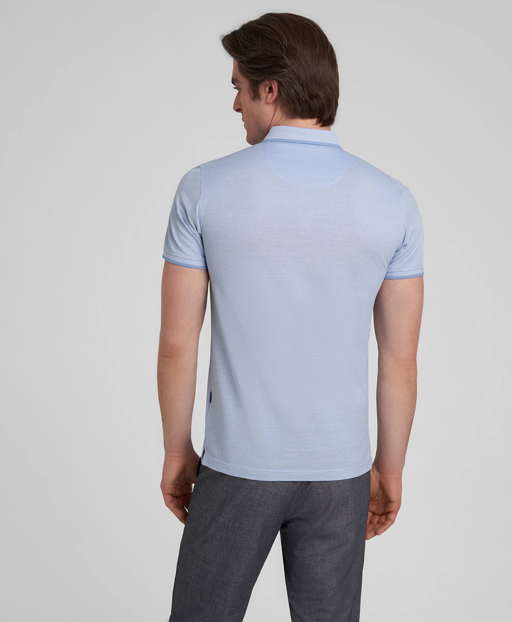 Рубашка-поло, полуприлегающий силуэт