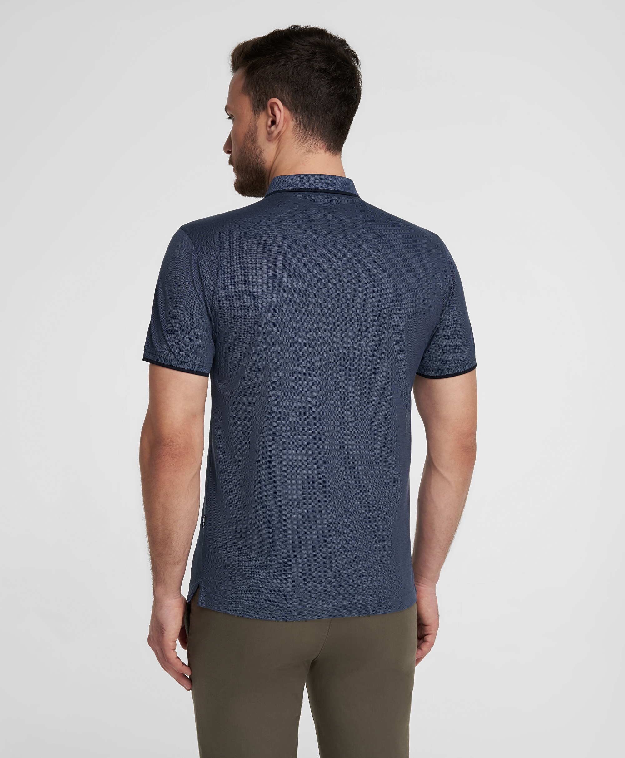 Рубашка-поло, полуприлегающий силуэт