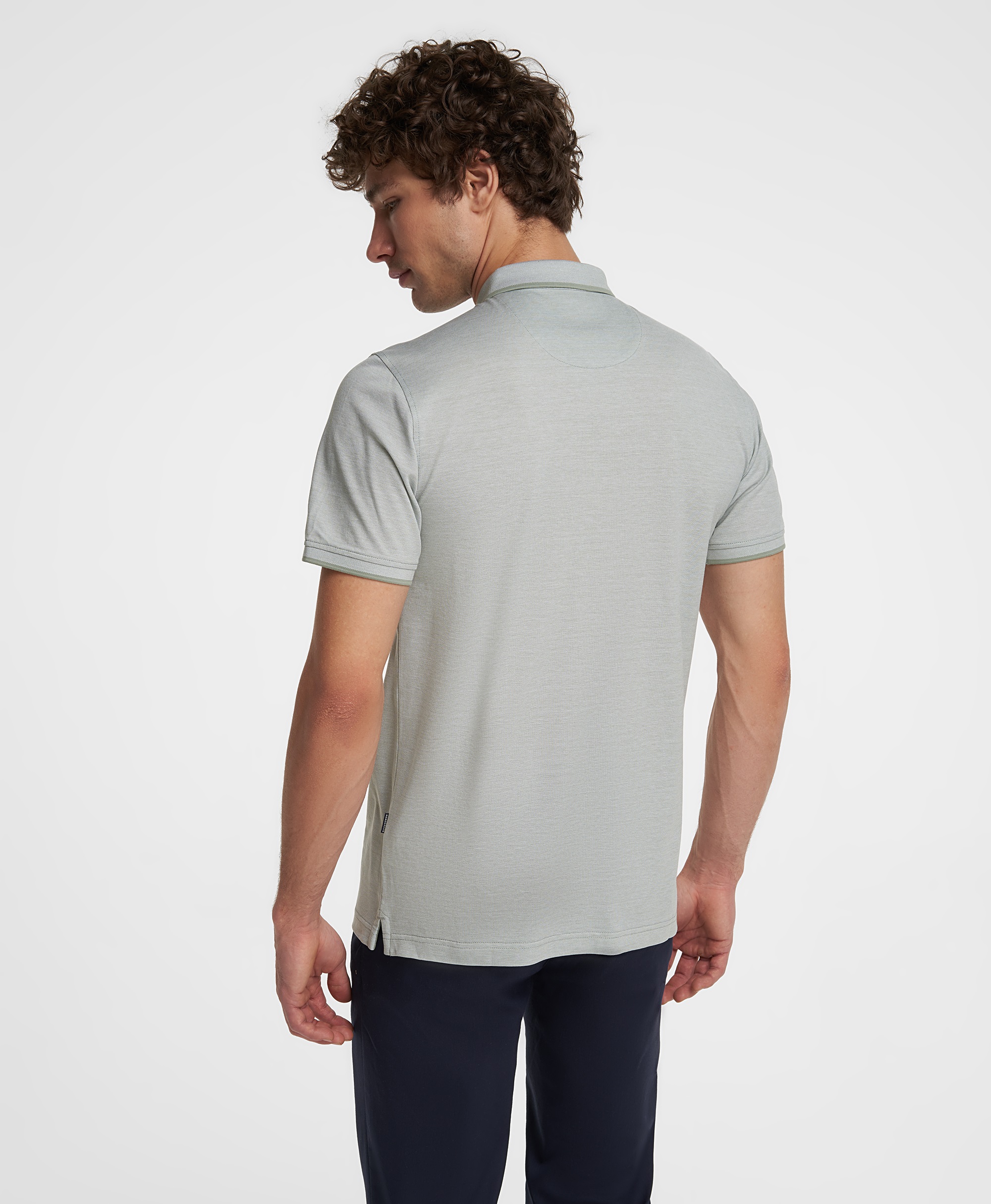 Рубашка-поло, полуприлегающий силуэт