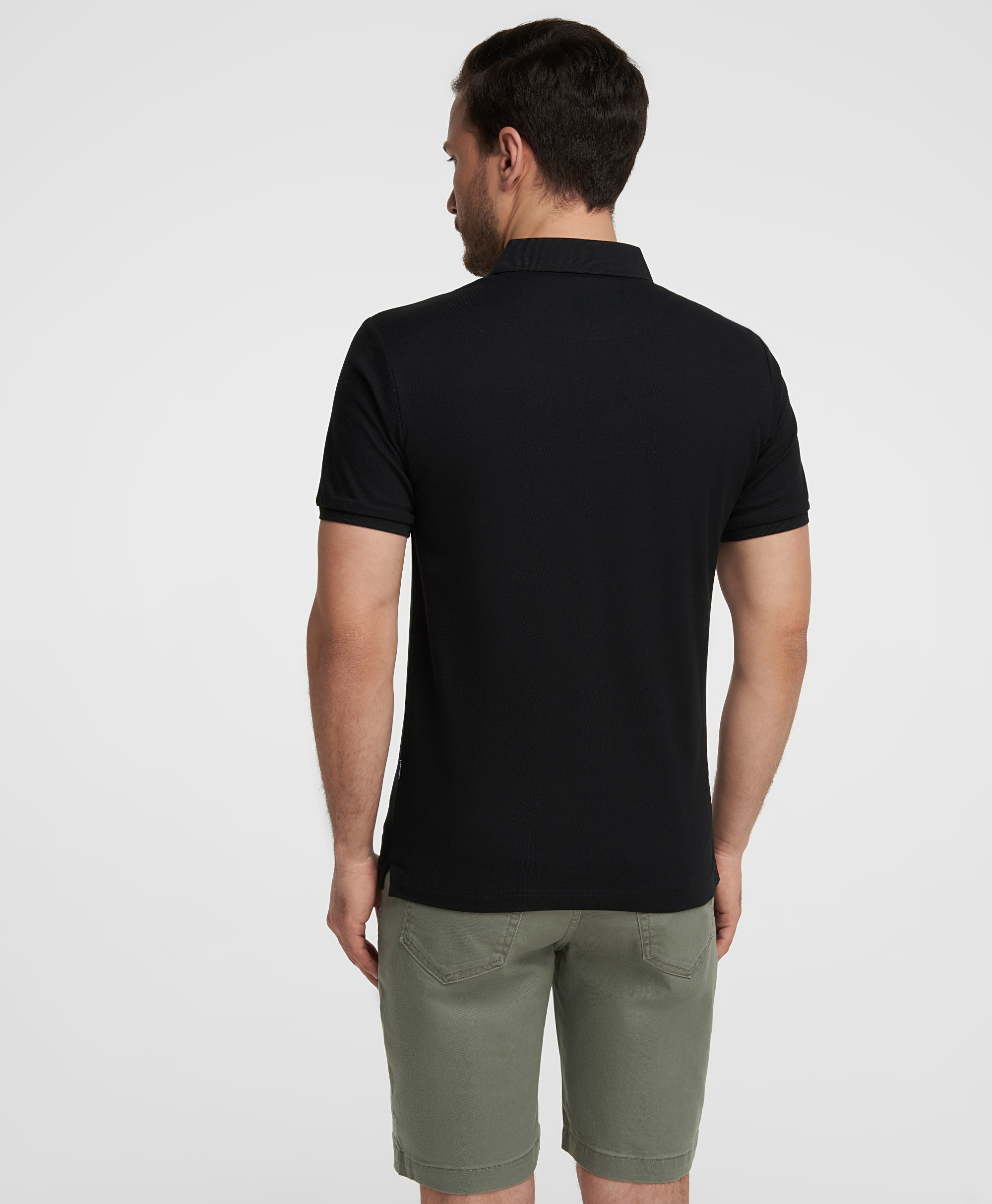 Рубашка-поло, полуприлегающий силуэт