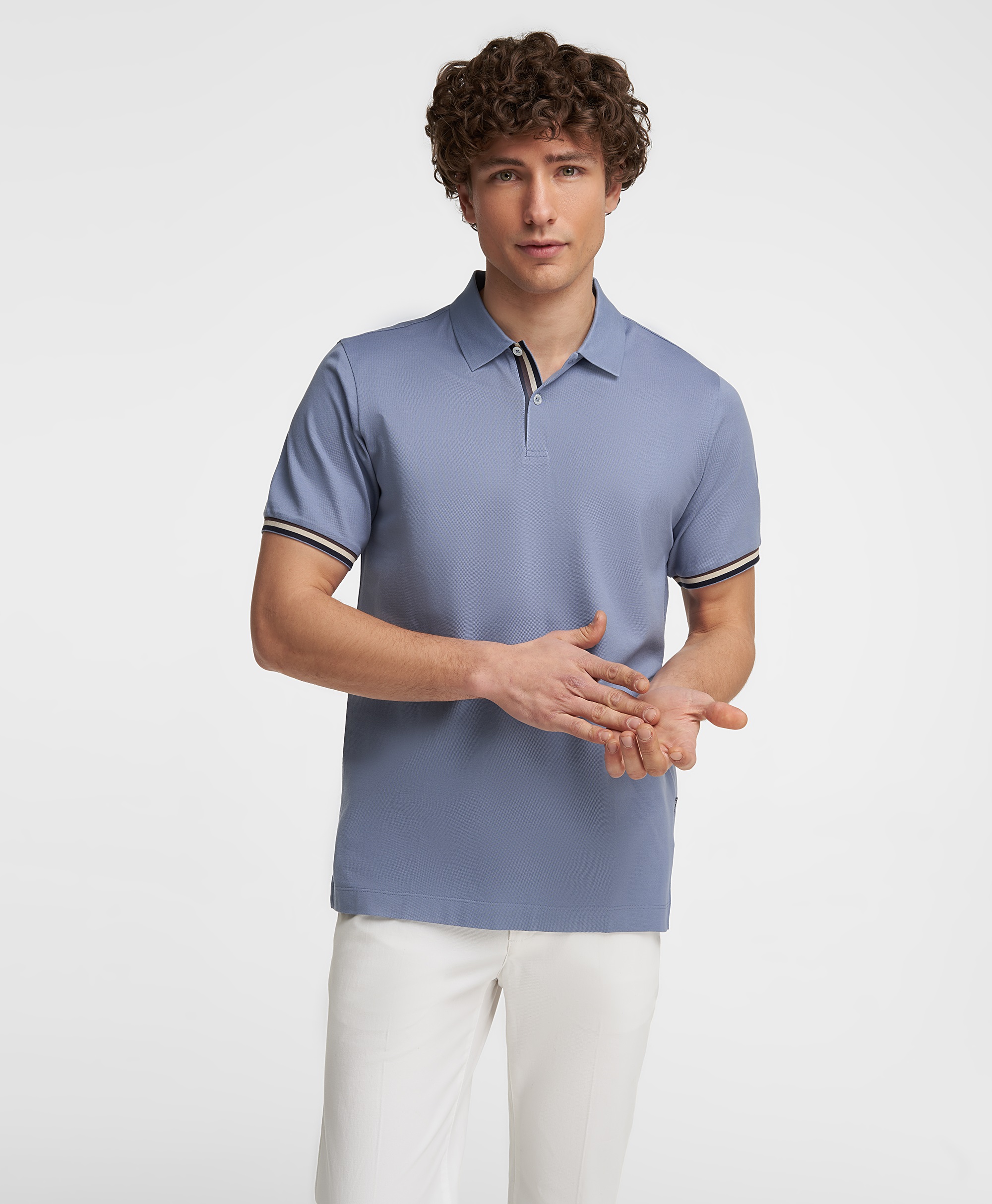 Рубашка-поло, прямой силуэт