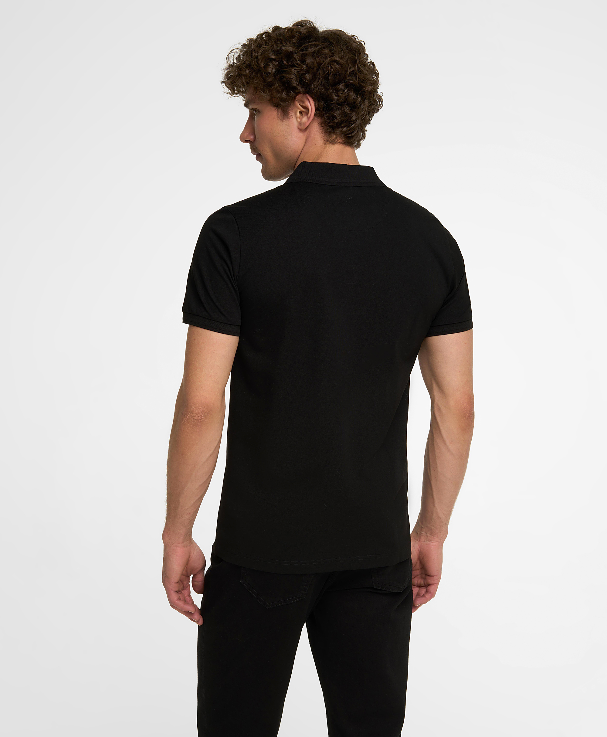 Рубашка-поло, полуприлегающий силуэт