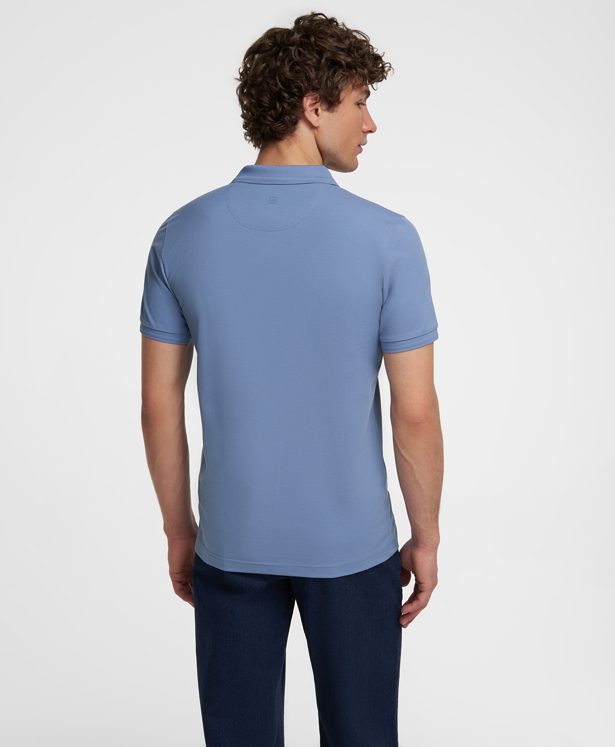 Рубашка-поло, полуприлегающий силуэт