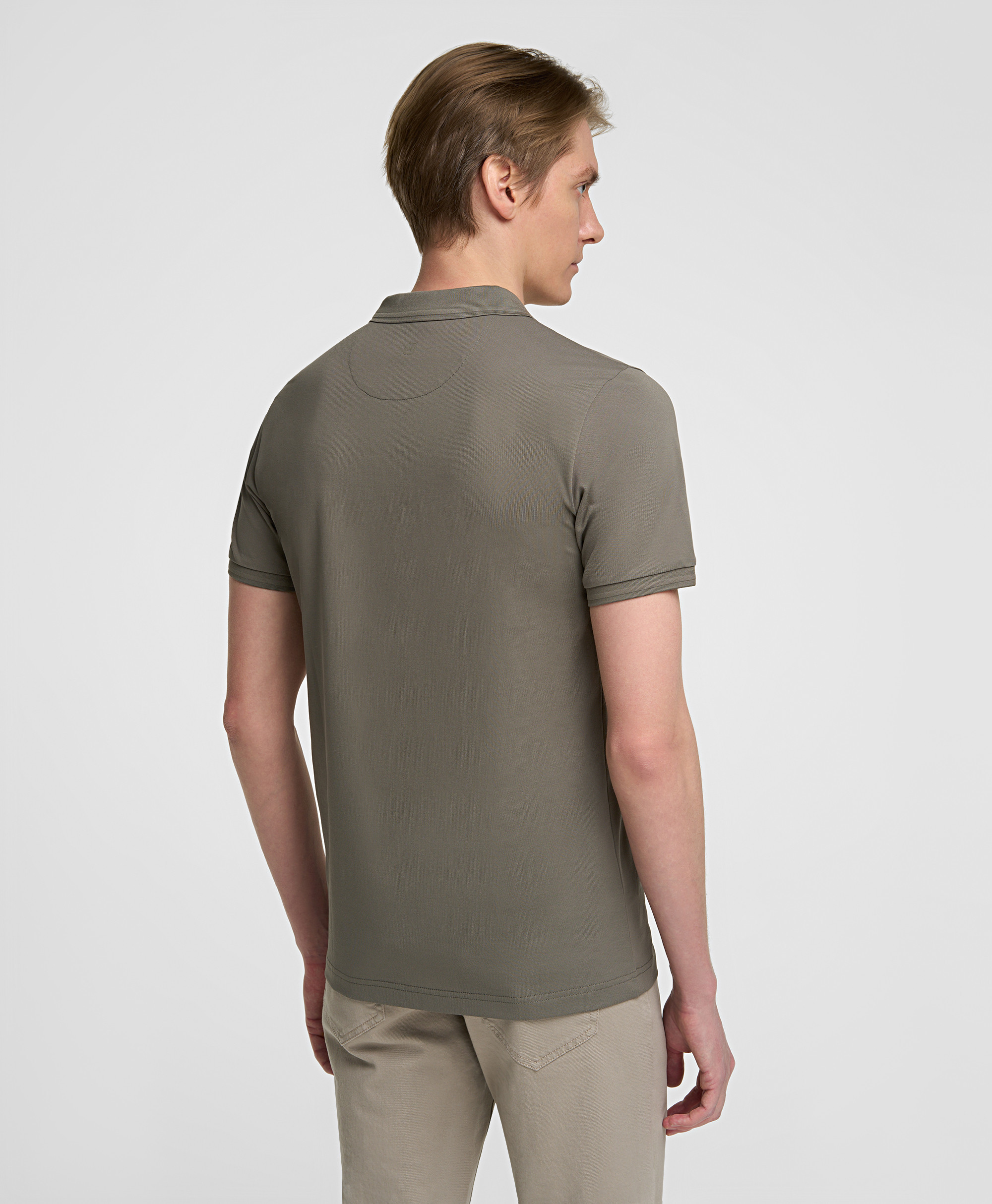 Рубашка-поло, полуприлегающий силуэт