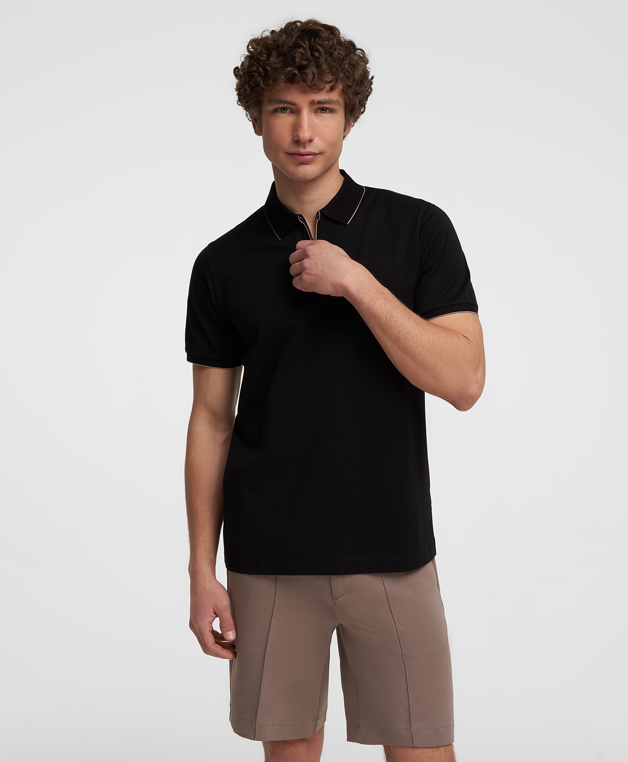 Рубашка-поло, прямой силуэт