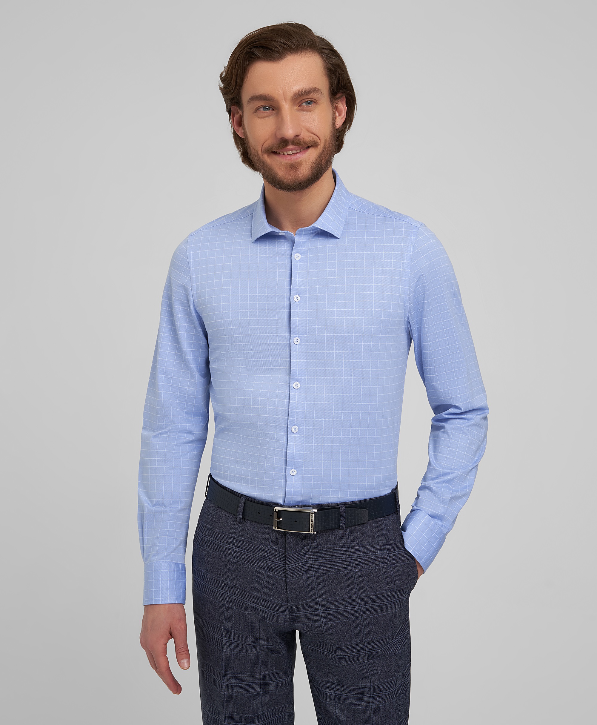 Рубашка трикотажная, прямой силуэт