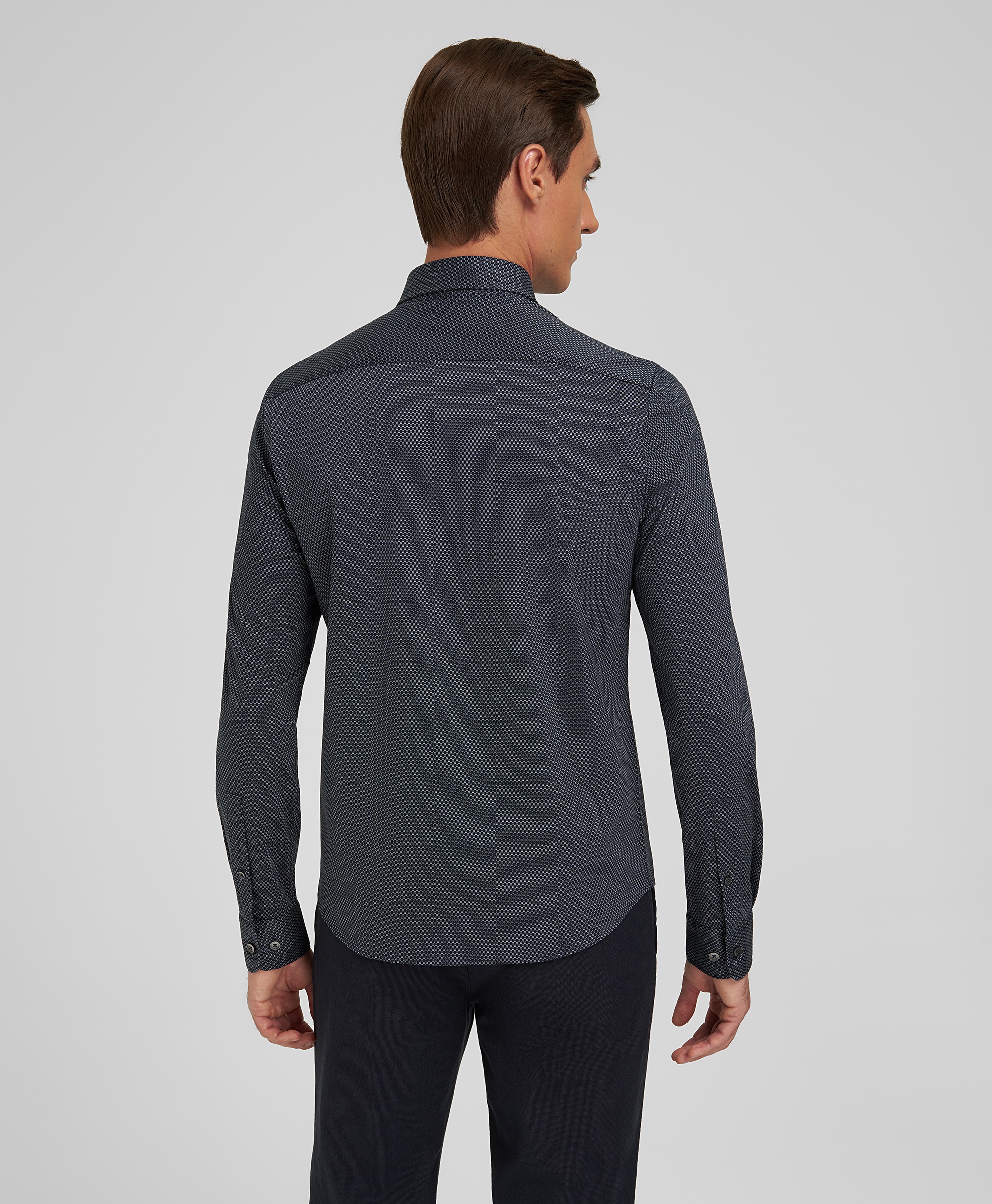 Рубашка трикотажная, полуприлегающий силуэт