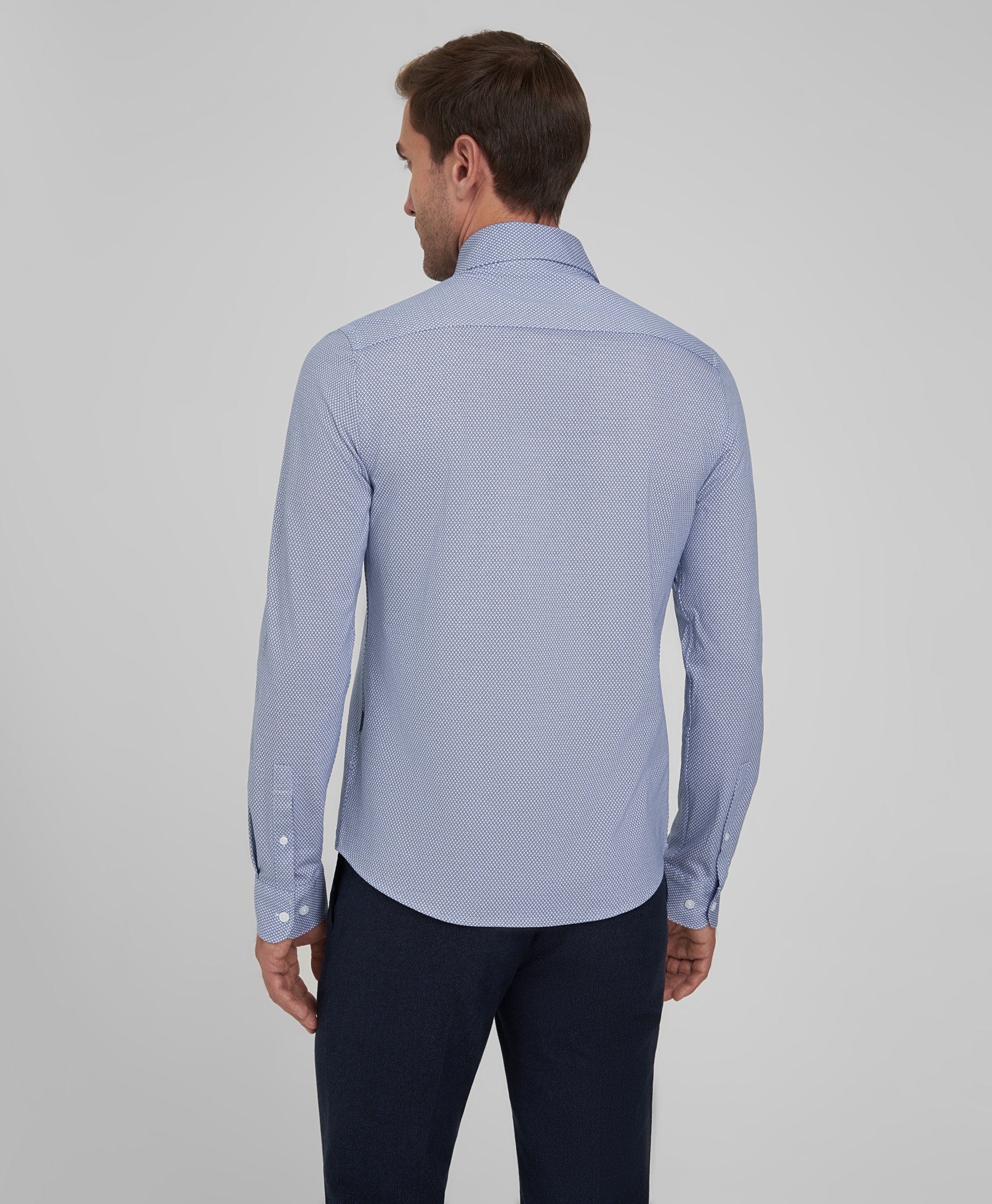 Рубашка трикотажная, полуприлегающий силуэт