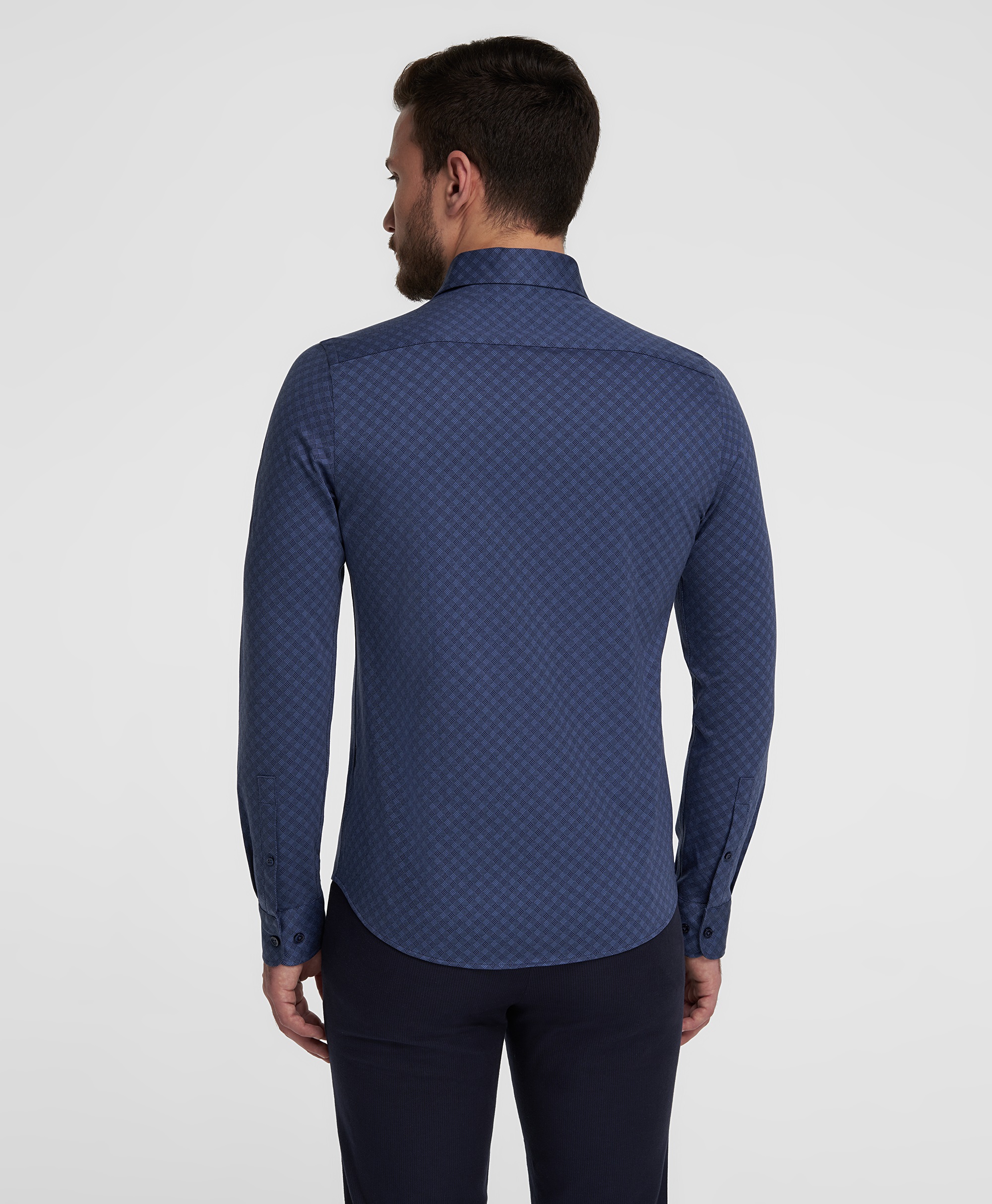 Рубашка трикотажная, полуприлегающий силуэт