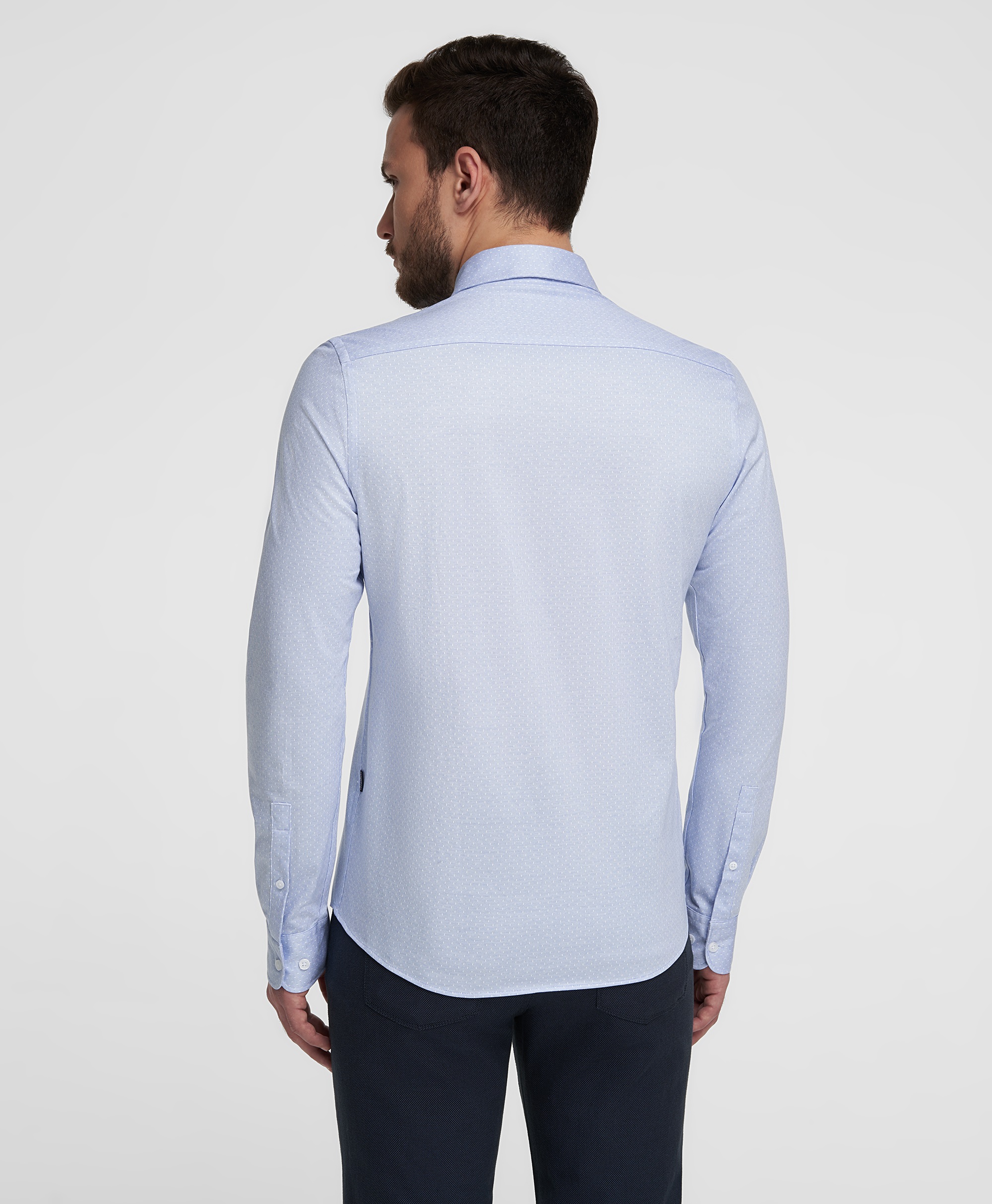 Рубашка трикотажная, полуприлегающий силуэт