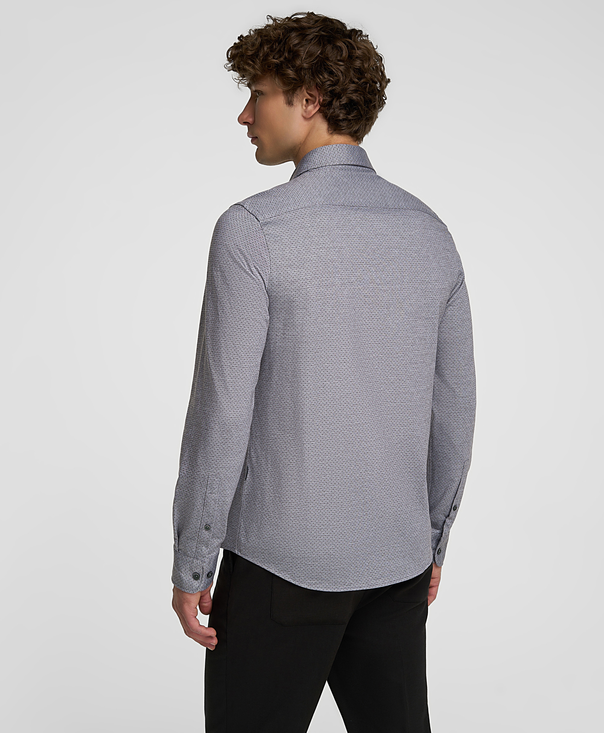 Рубашка трикотажная, полуприлегающий силуэт