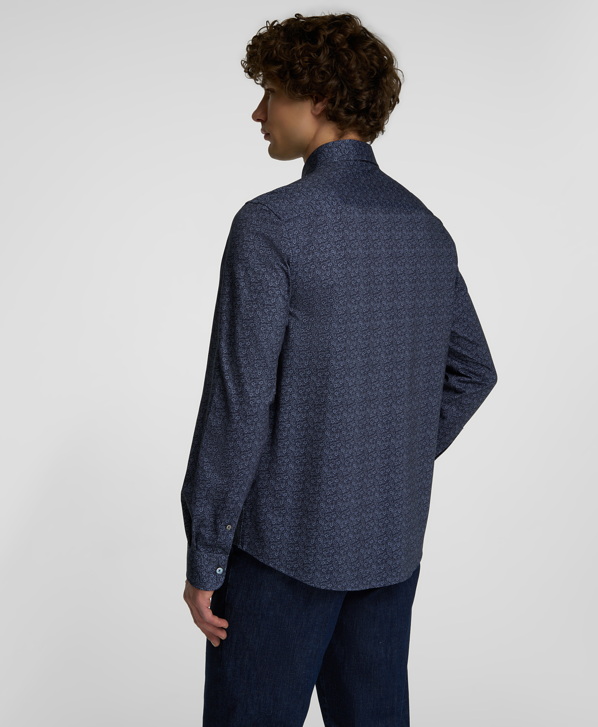 Рубашка трикотажная, прямой силуэт