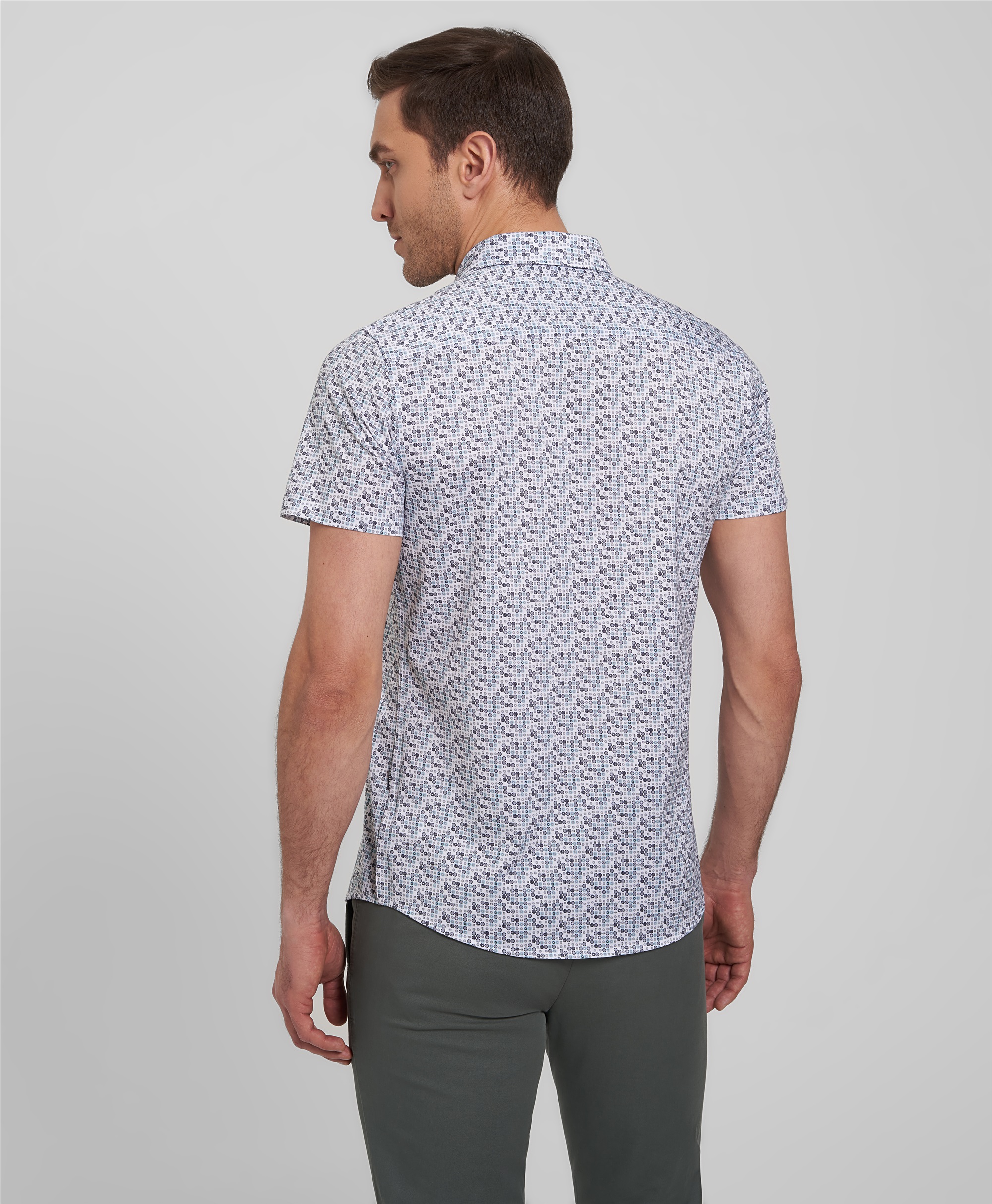 Рубашка трикотажная из 100% хлопка мерсеризированная, плетение джерси