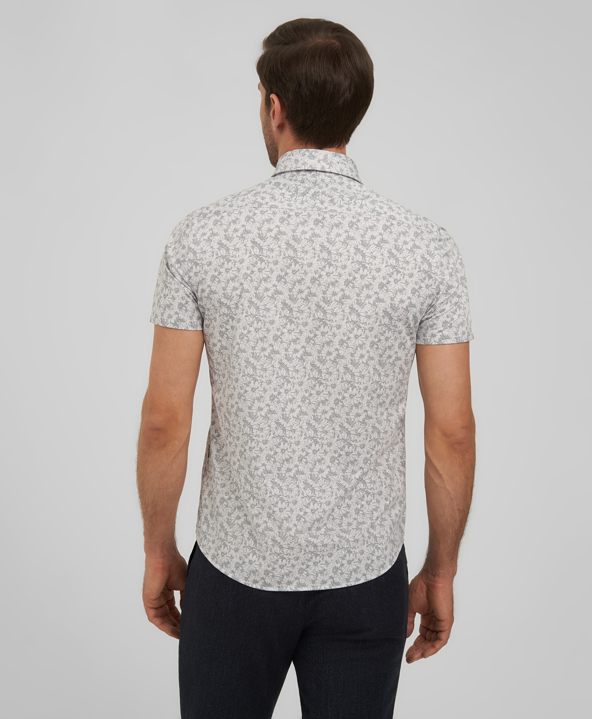 Рубашка трикотажная, полуприлегающий силуэт