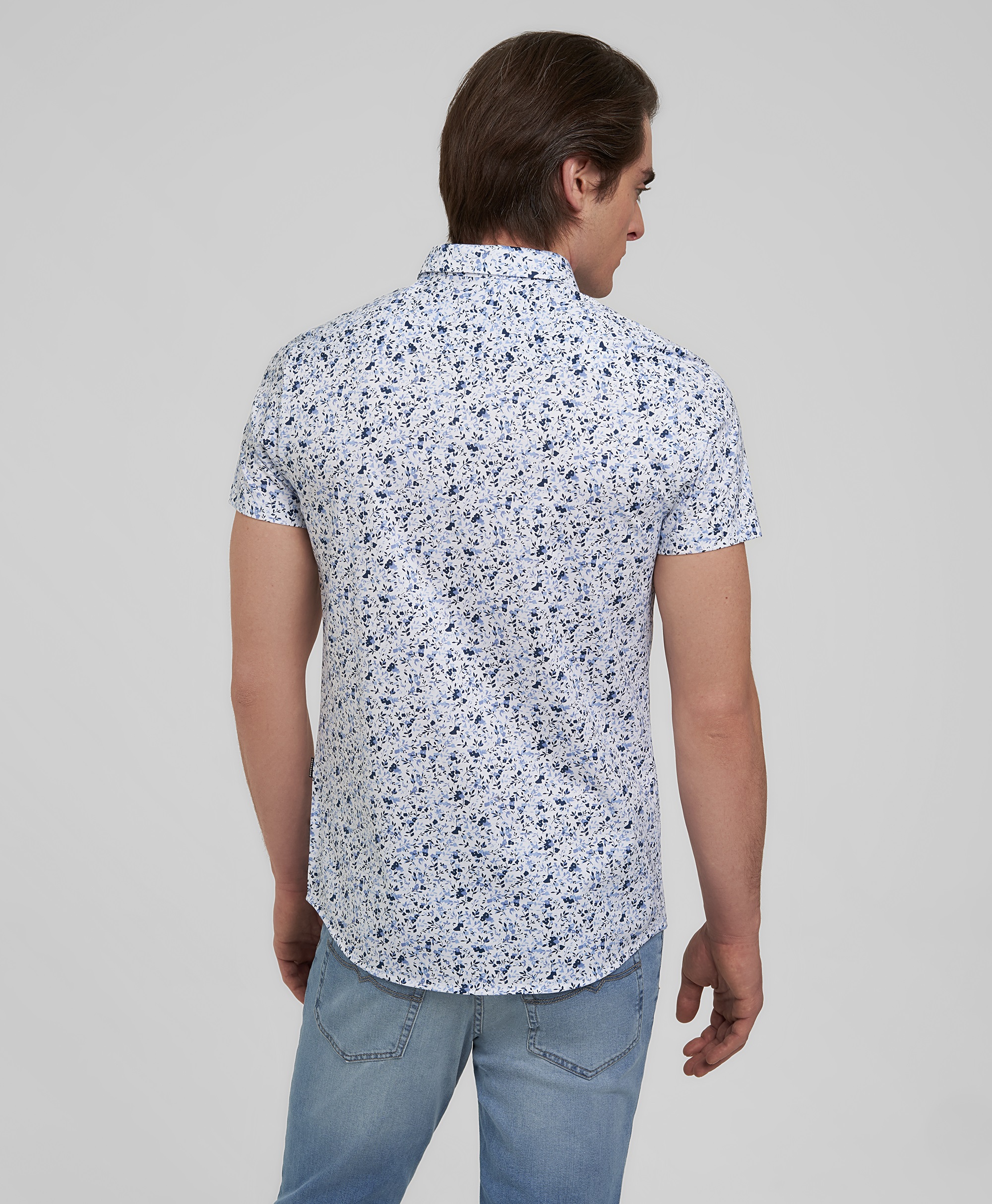 Рубашка трикотажная, полуприлегающий силуэт