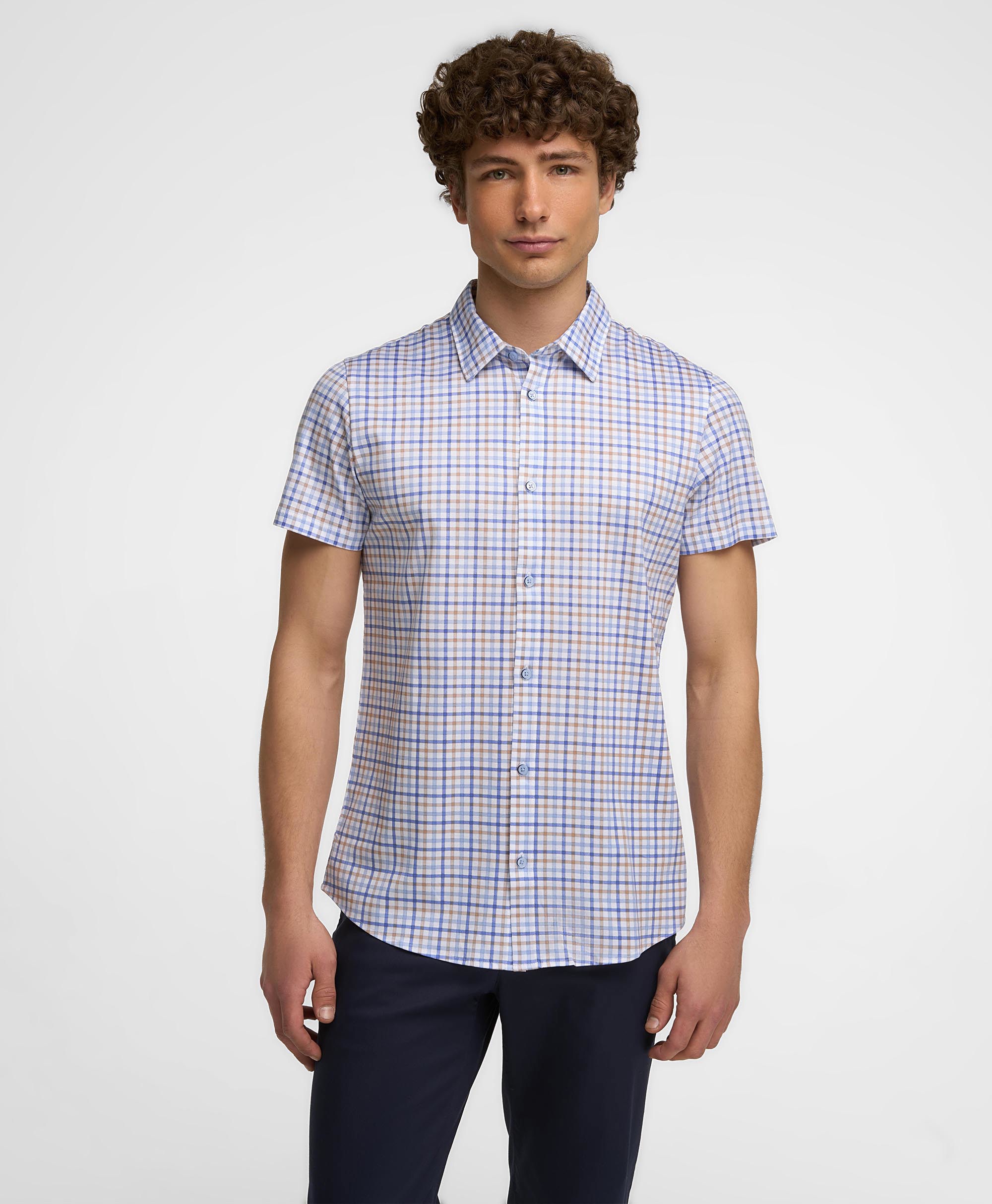 Рубашка трикотажная, полуприлегающий силуэт