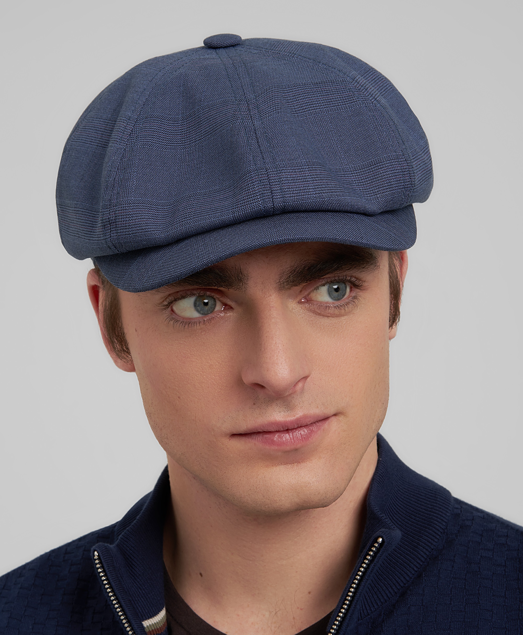 Кепка-восьмиклинка из смесовой ткани с содержанием вискозы