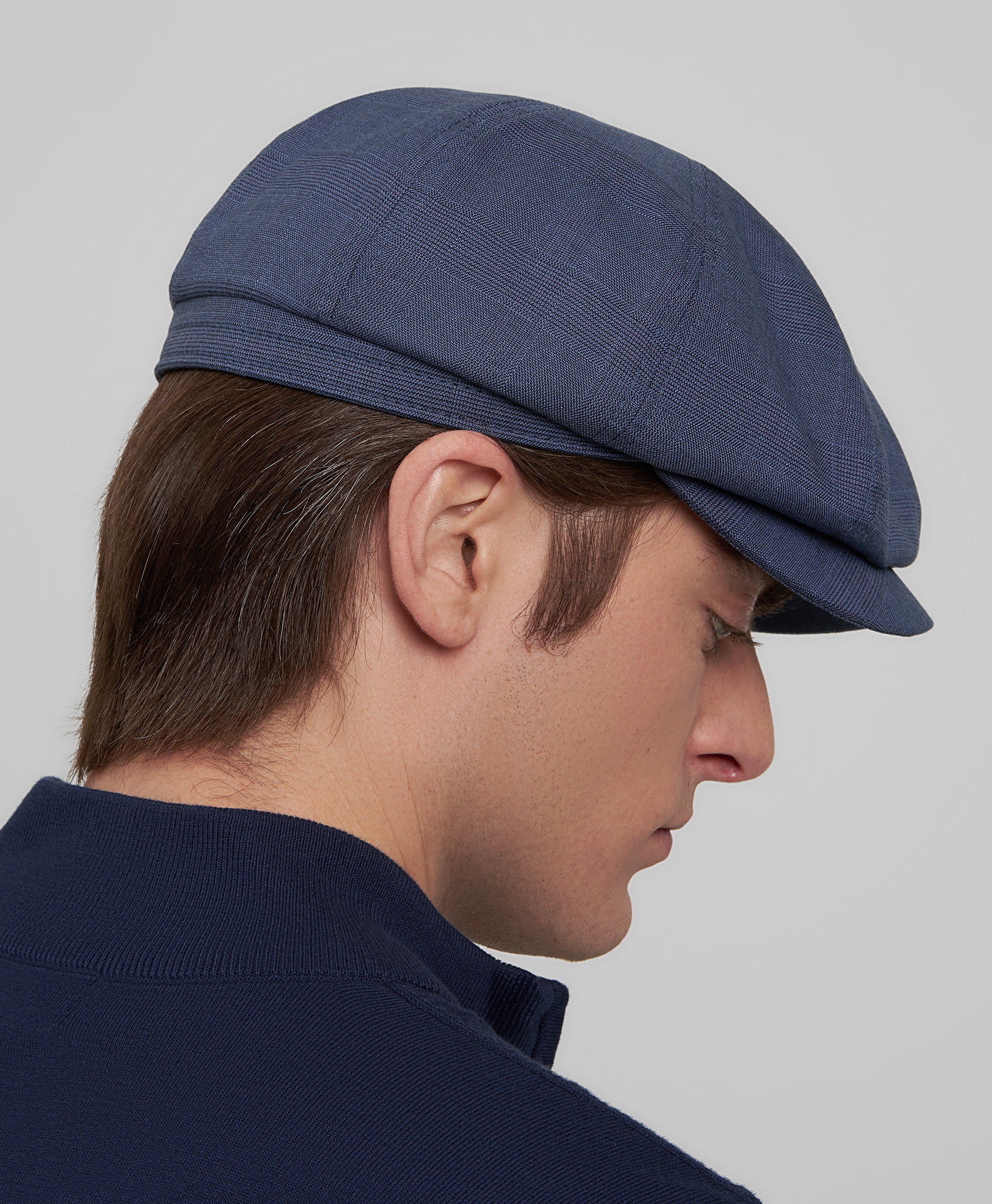 Кепка-восьмиклинка из смесовой ткани с содержанием вискозы