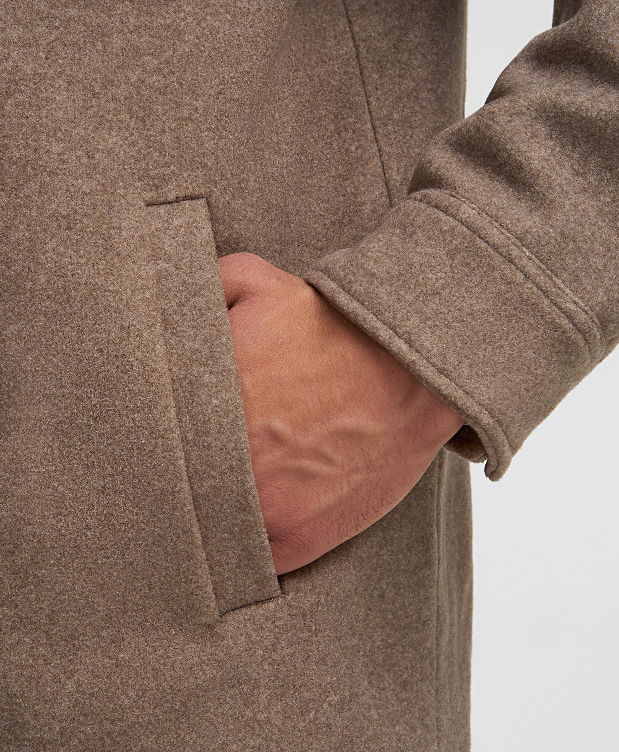 Куртка-рубашка из драпа JK-0471 BEIGE- купить в HENDERSON.RU, цена ...