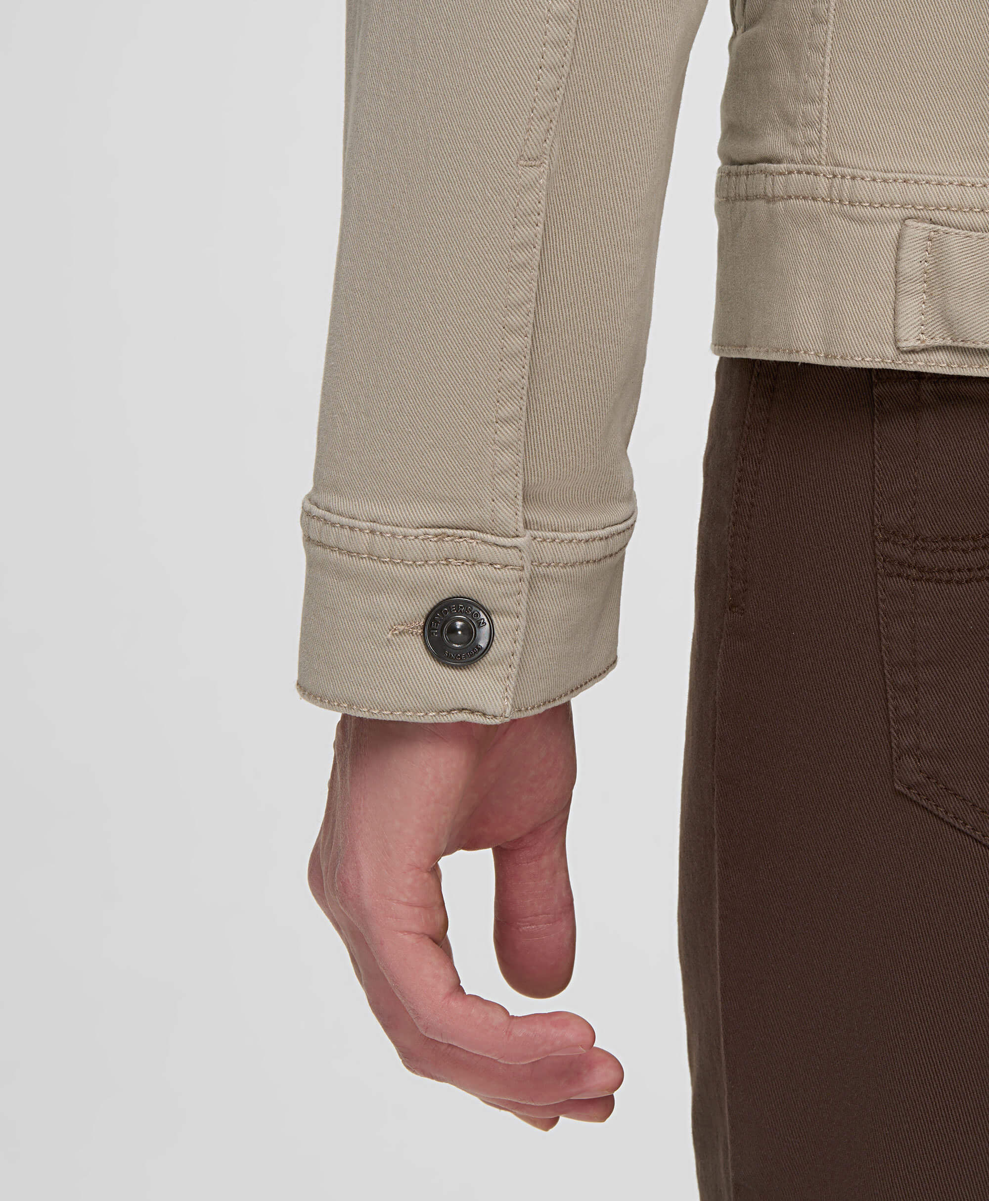 Куртка-джинсовка JK-0487 BEIGE- купить в HENDERSON.RU, цена 7995.00