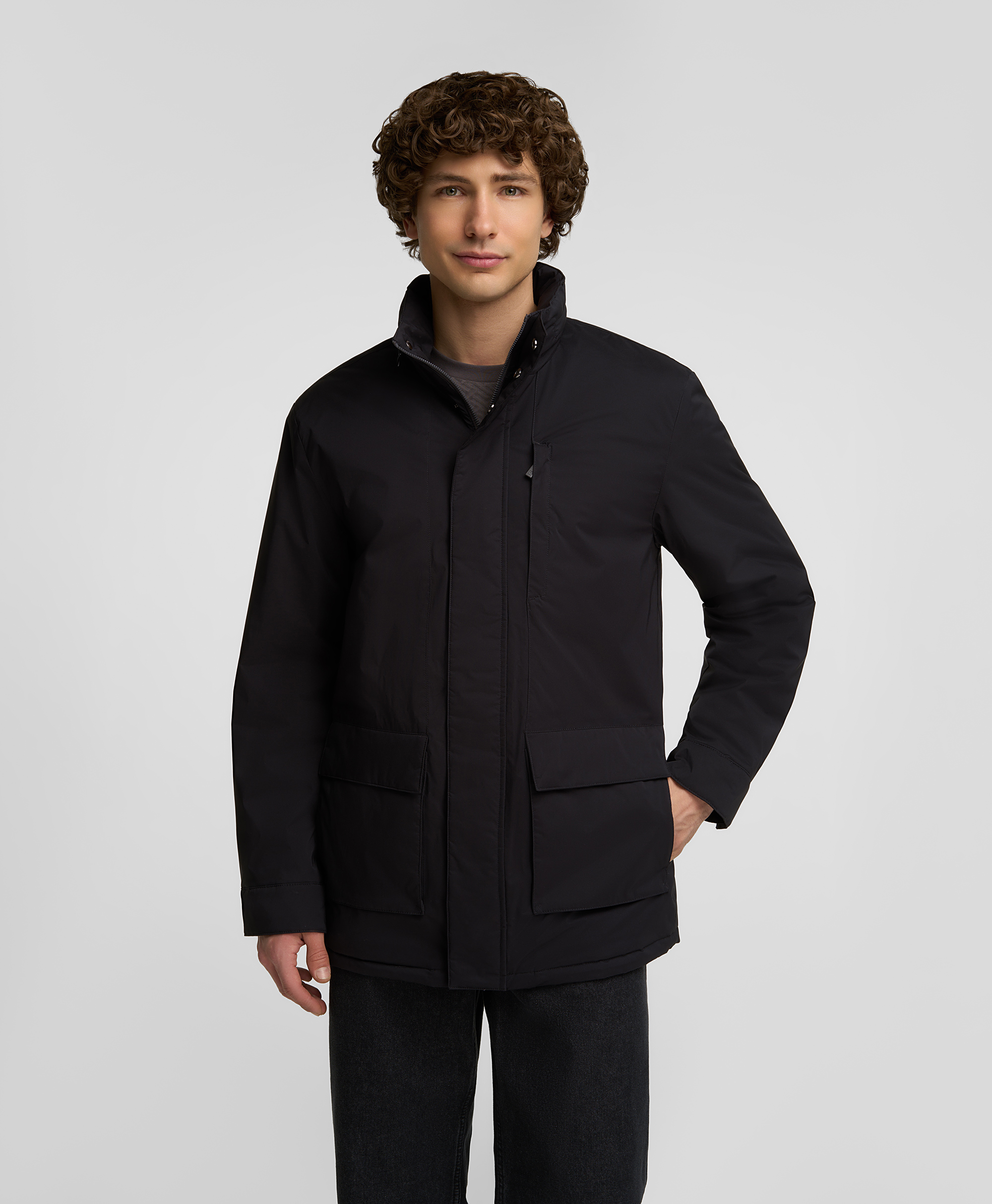 Куртка утеплённая с потайным капюшоном