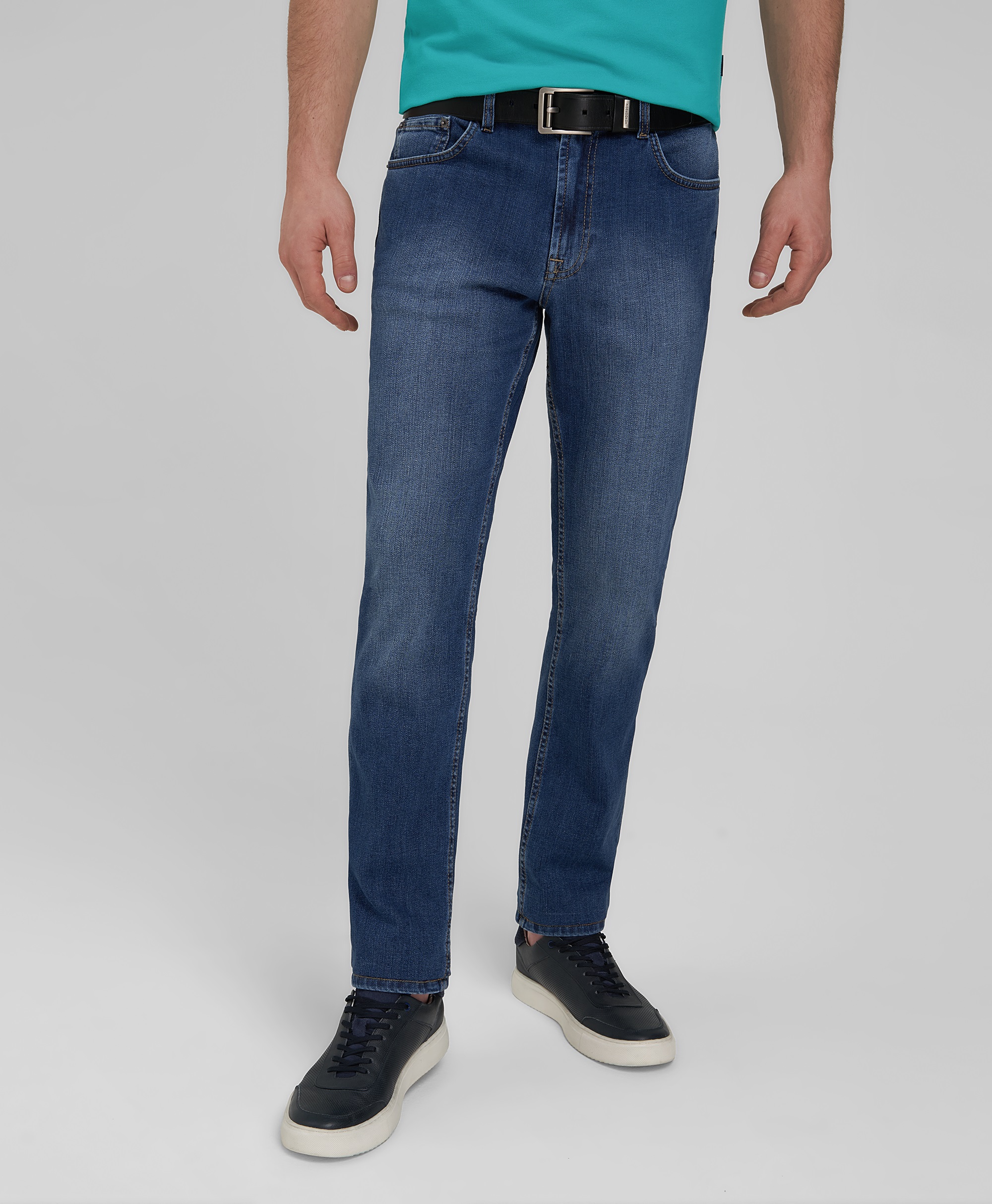 Джинсы 5 карманов, полуприлегающий силуэт